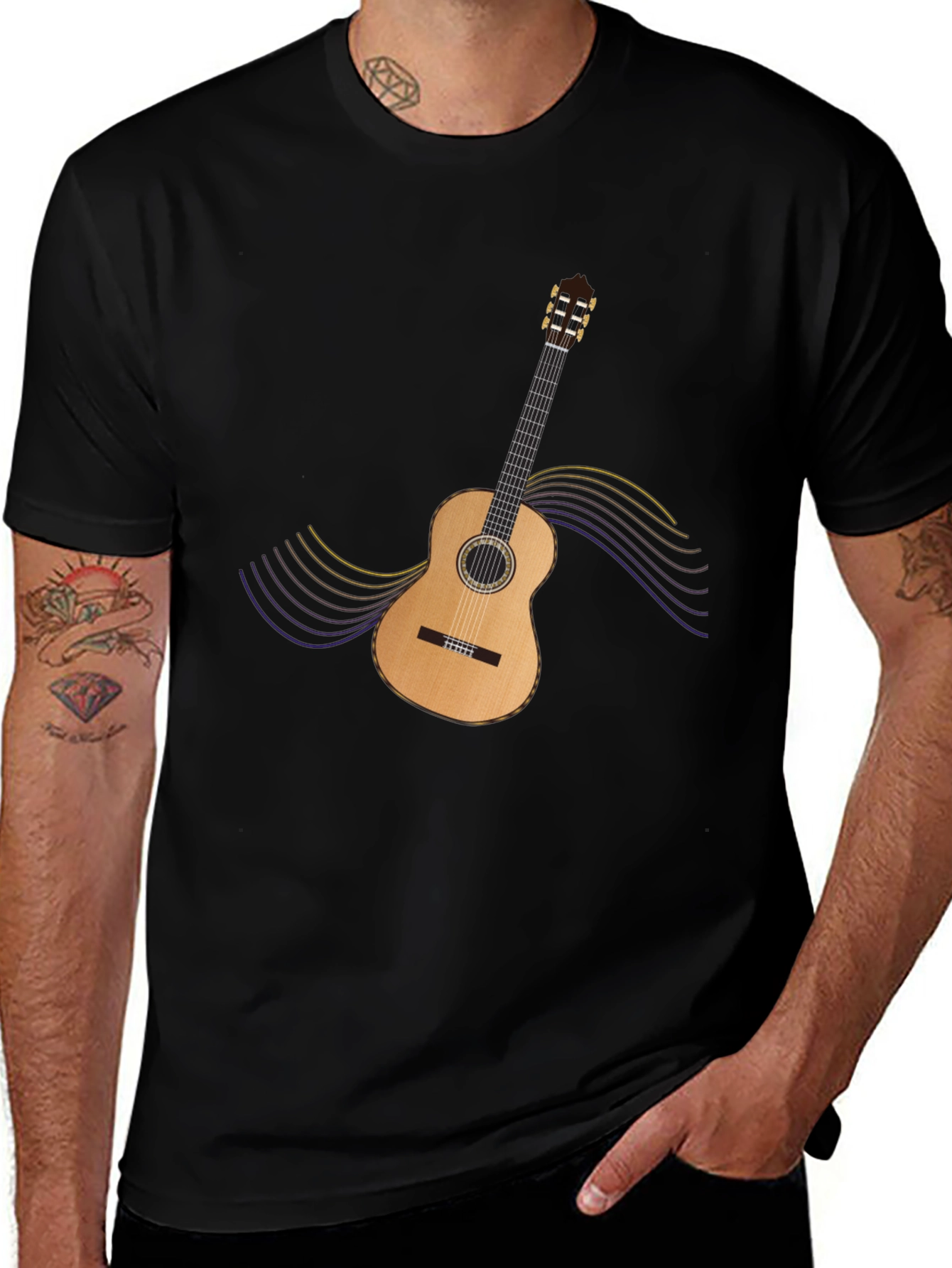 Guitar Graphic Tee - Stylish Musician T-Shirt