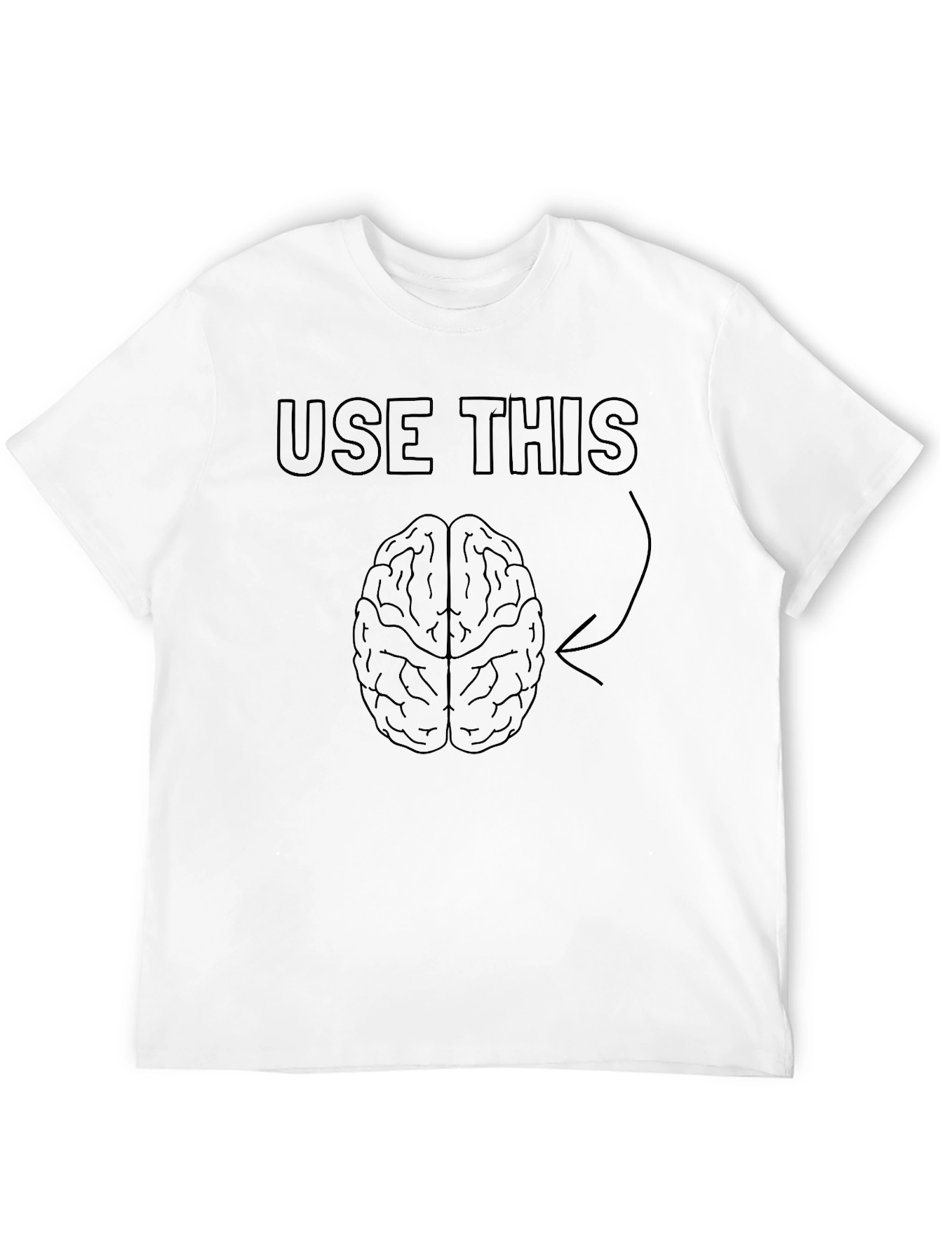 Use This Brain T-Shirt Funny Sarcastic Novelty