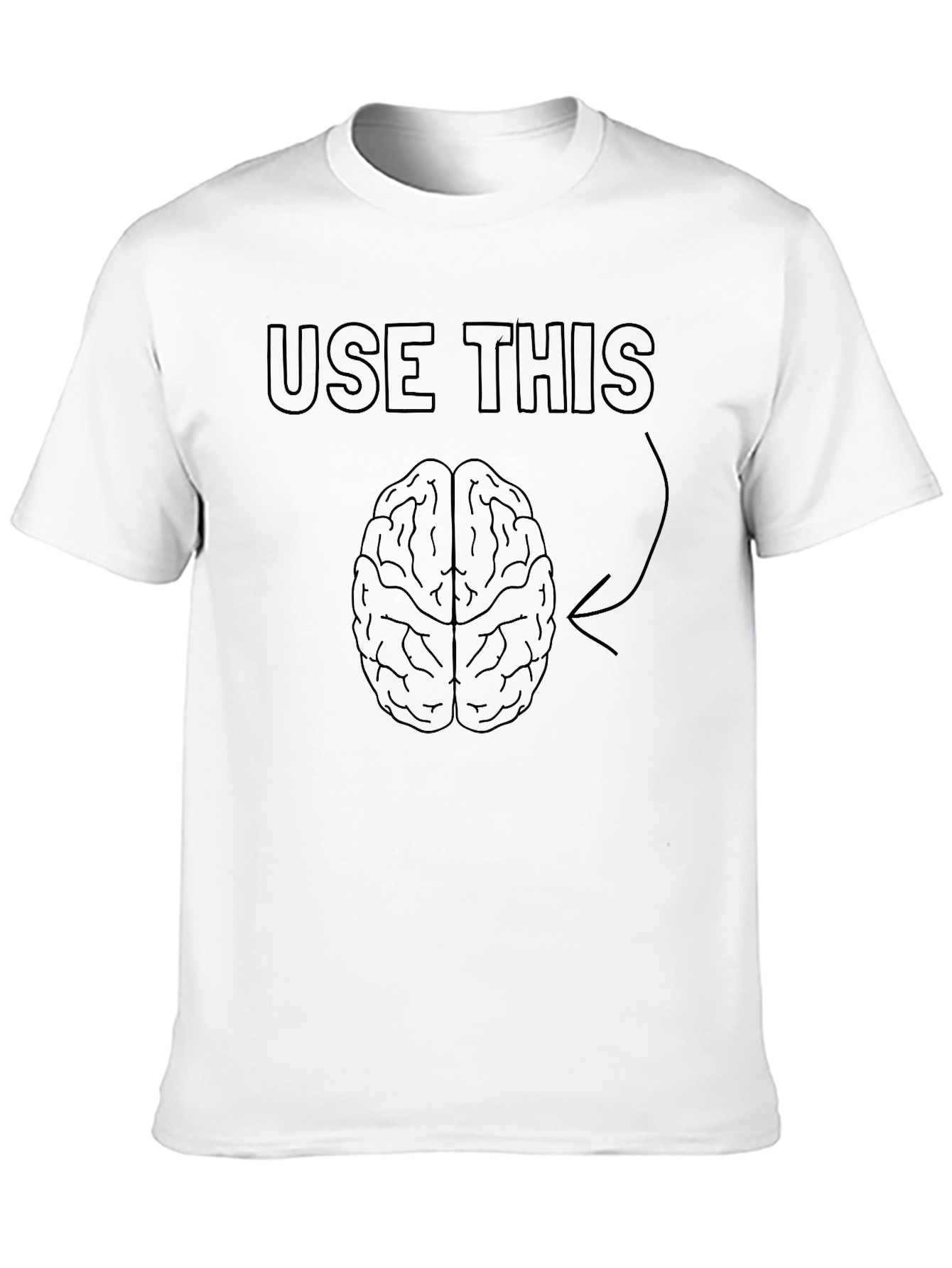 Use This Brain T-Shirt Funny Sarcastic Novelty