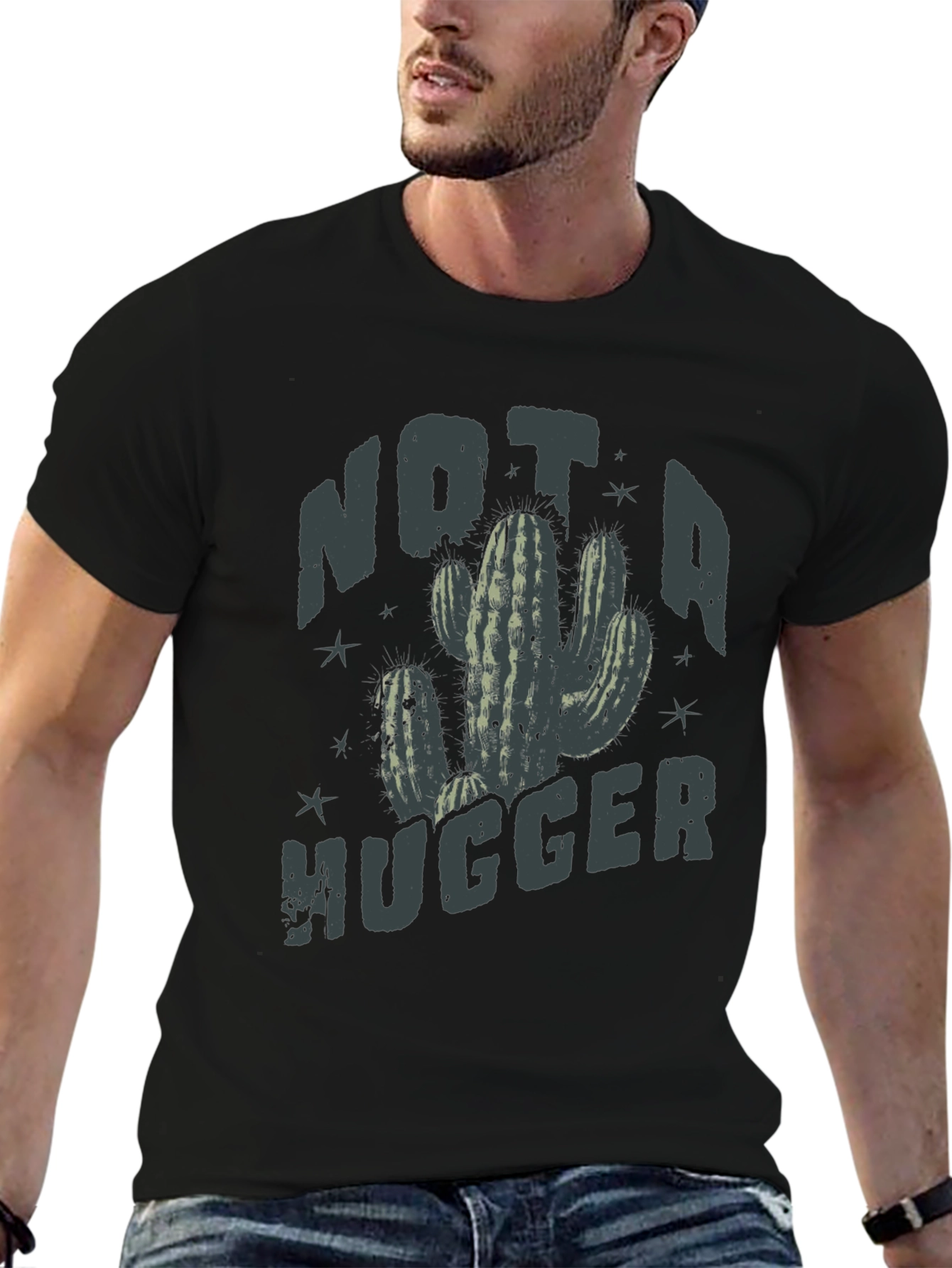 Not a Hugger Cactus Tee