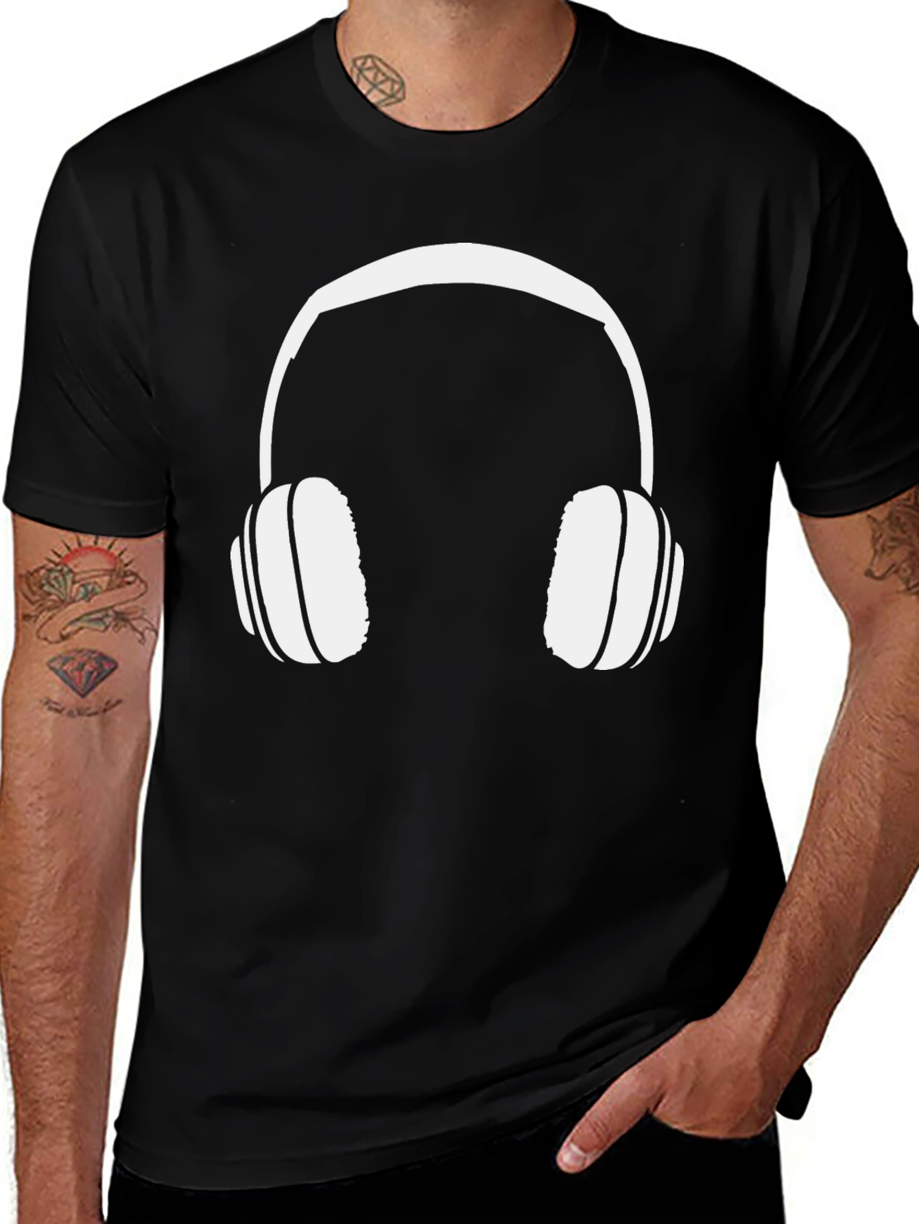 Cool Headphone Graphic T-Shirt