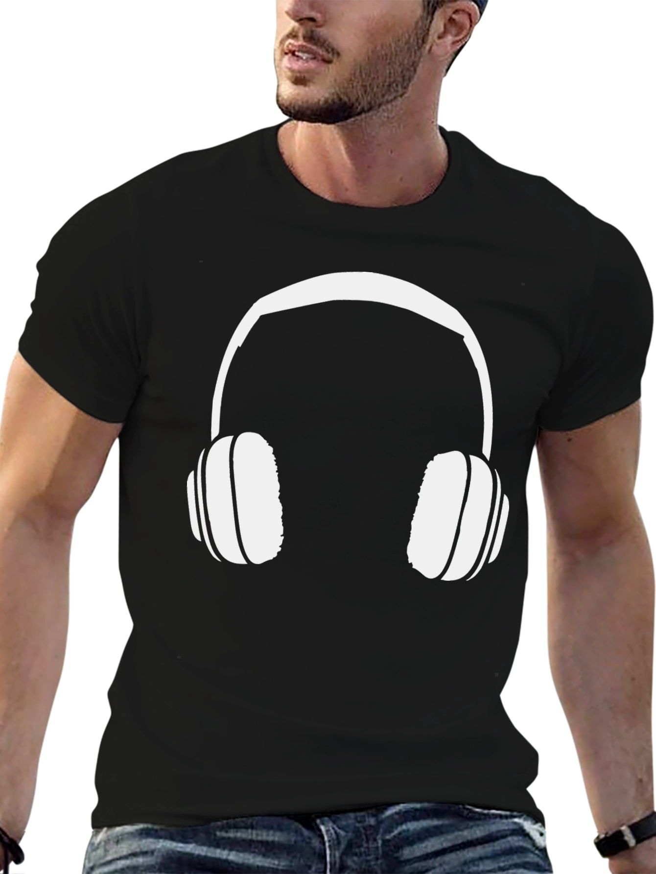 Cool Headphone Graphic T-Shirt
