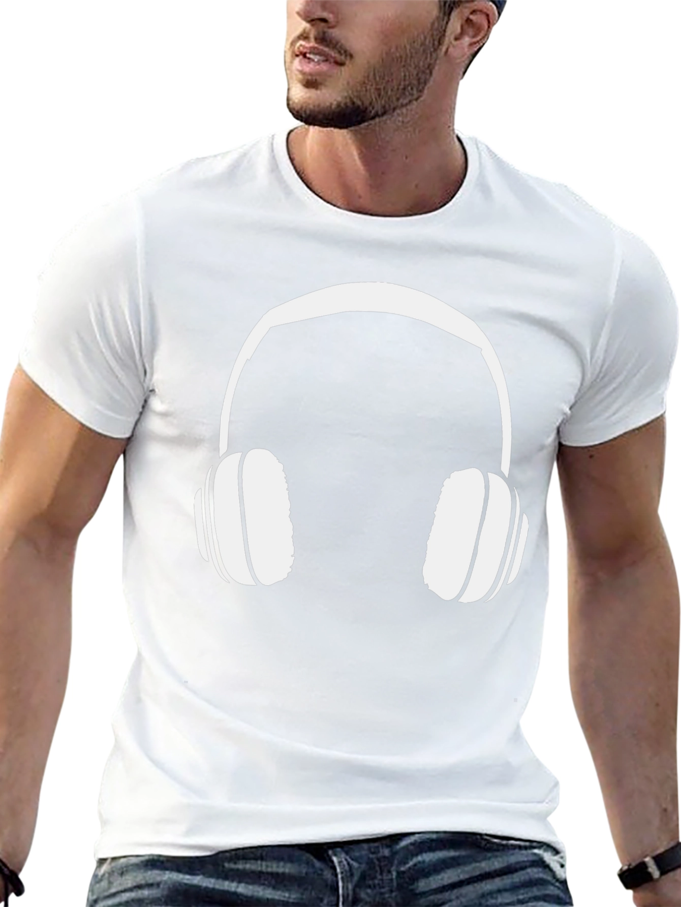 Cool Headphone Graphic T-Shirt