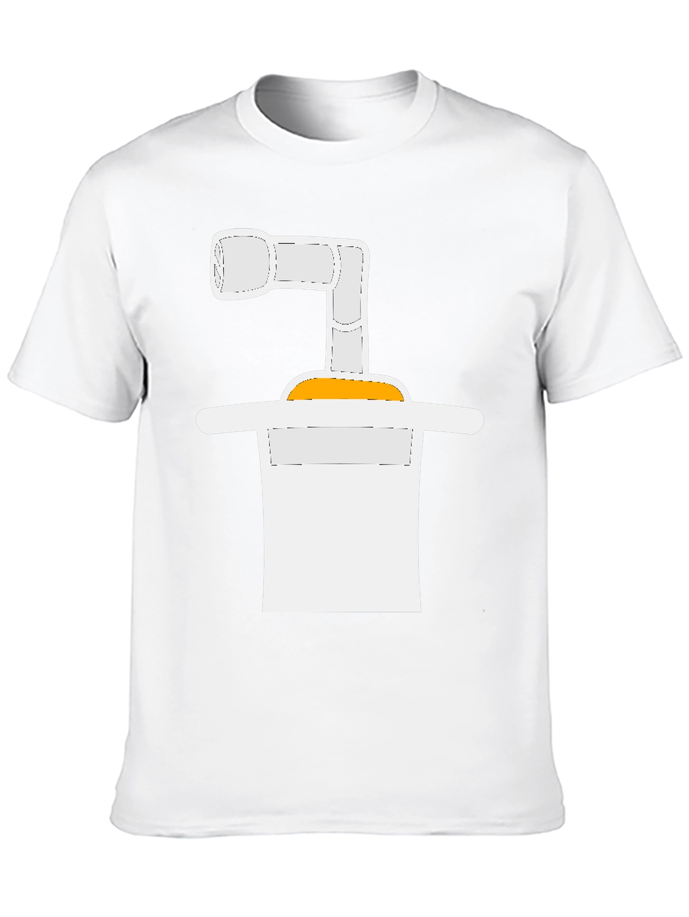 Abstract Graphic Tee - Black Cotton Blend Casual T-Shirt