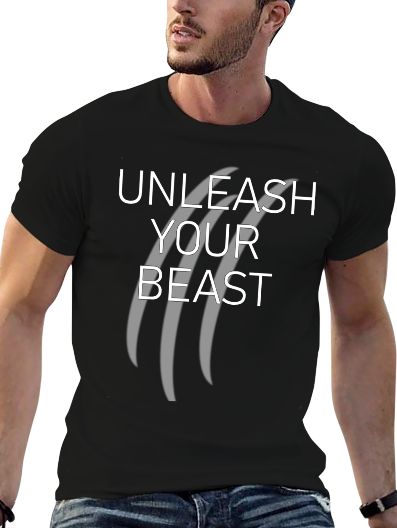 Unleash Your Beast Black Graphic Tee