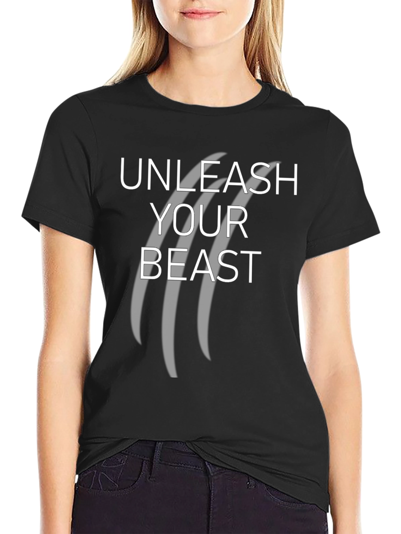 Unleash Your Beast Black Graphic Tee