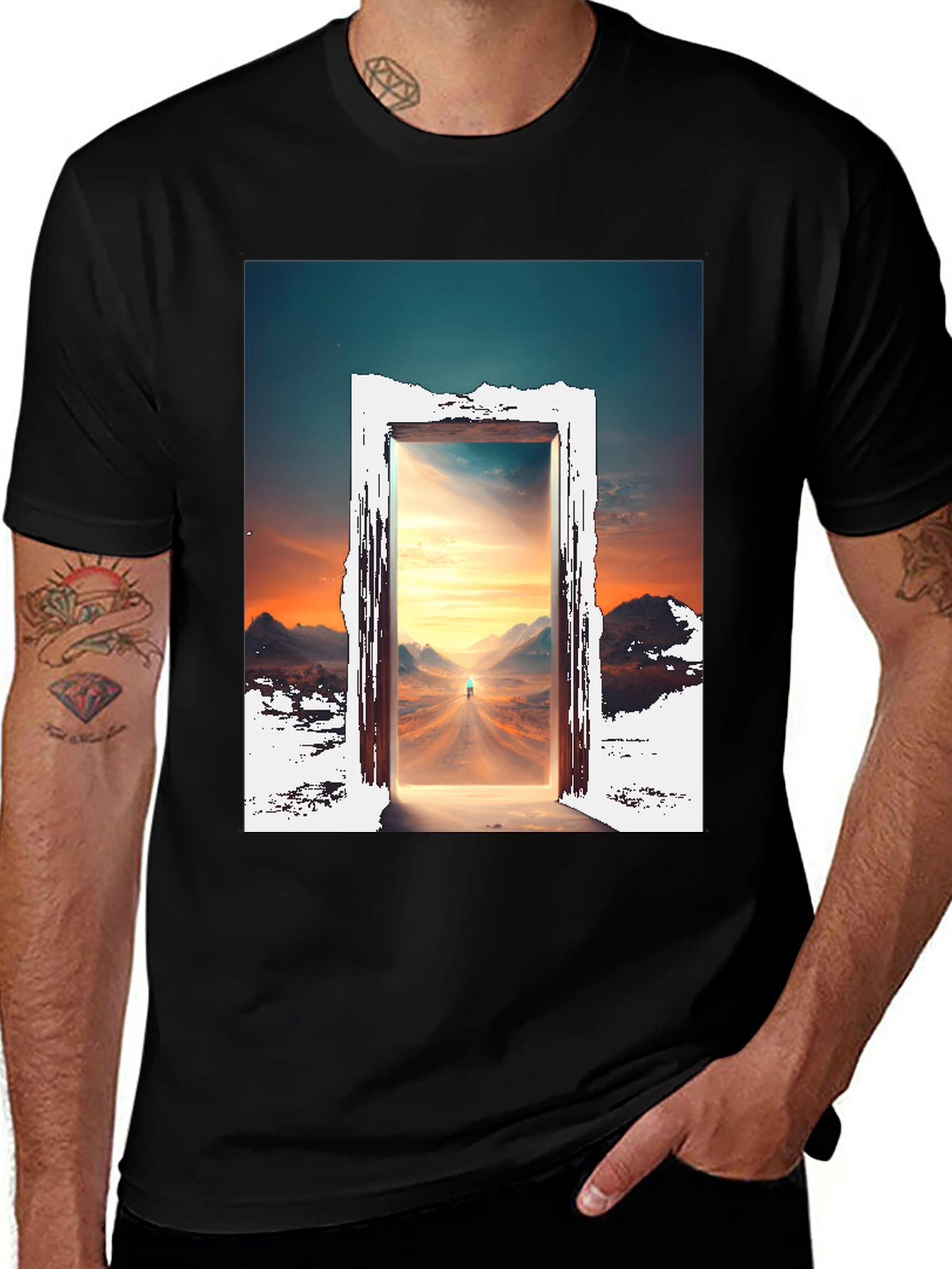 Mystical Doorway T-Shirt - Portal Graphic Tee