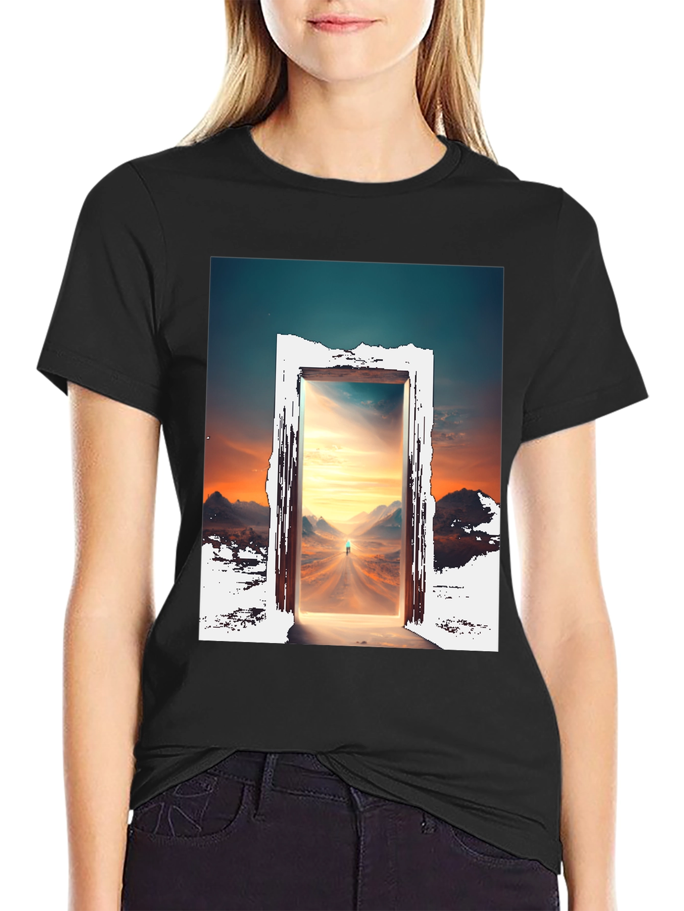 Mystical Doorway T-Shirt - Portal Graphic Tee