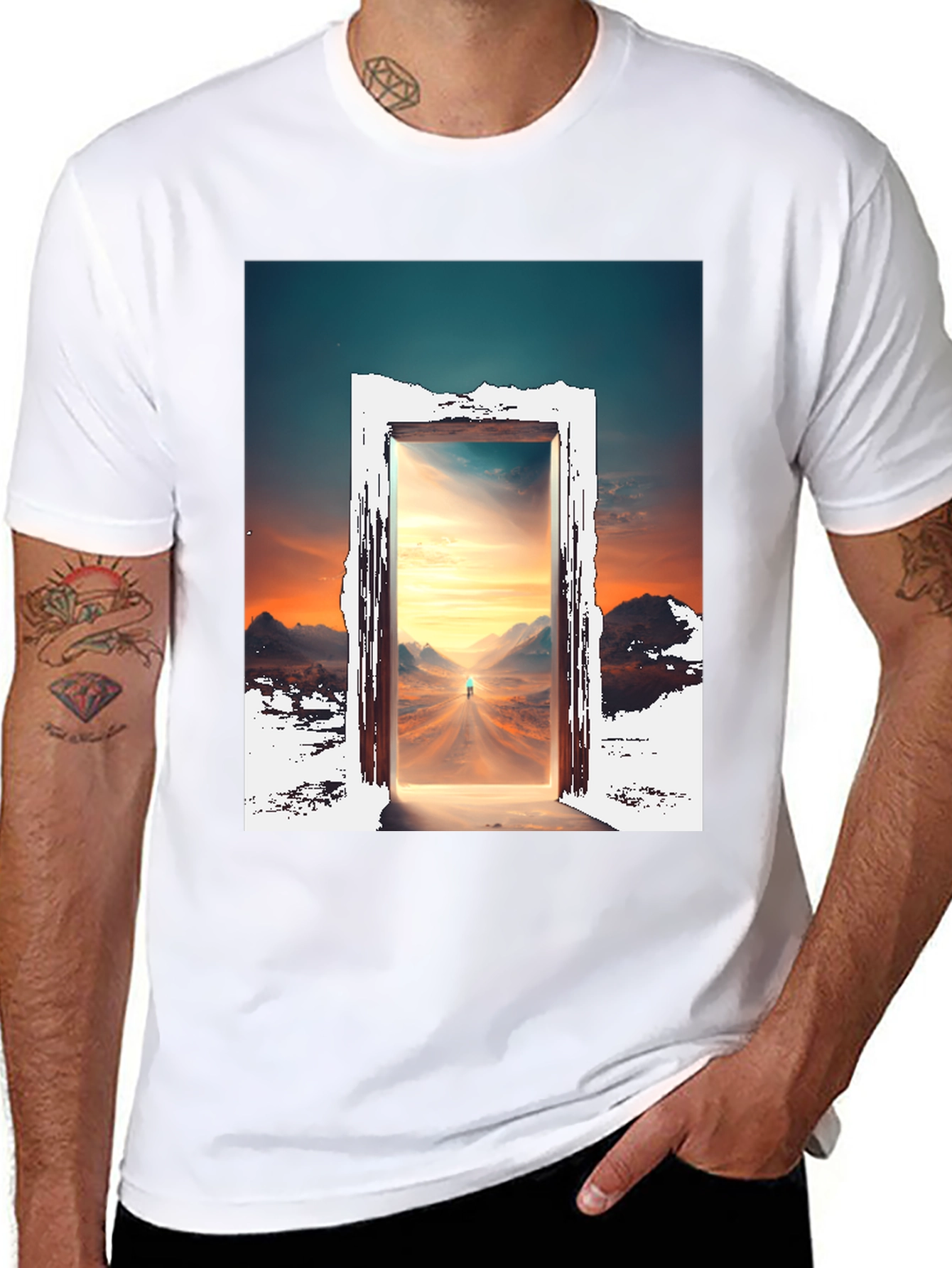Mystical Doorway T-Shirt - Portal Graphic Tee
