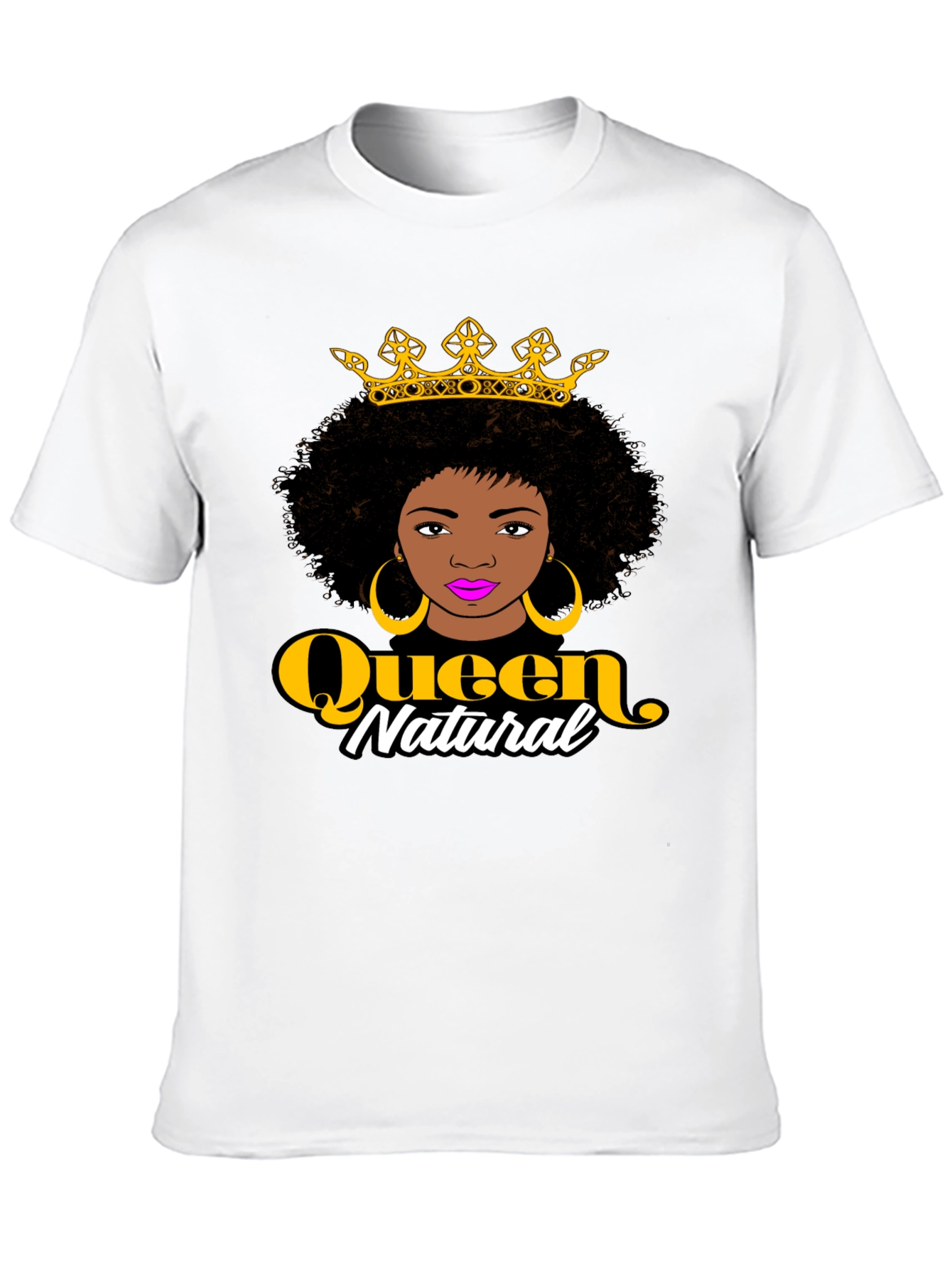 Queen Natural Graphic Black T-Shirt
