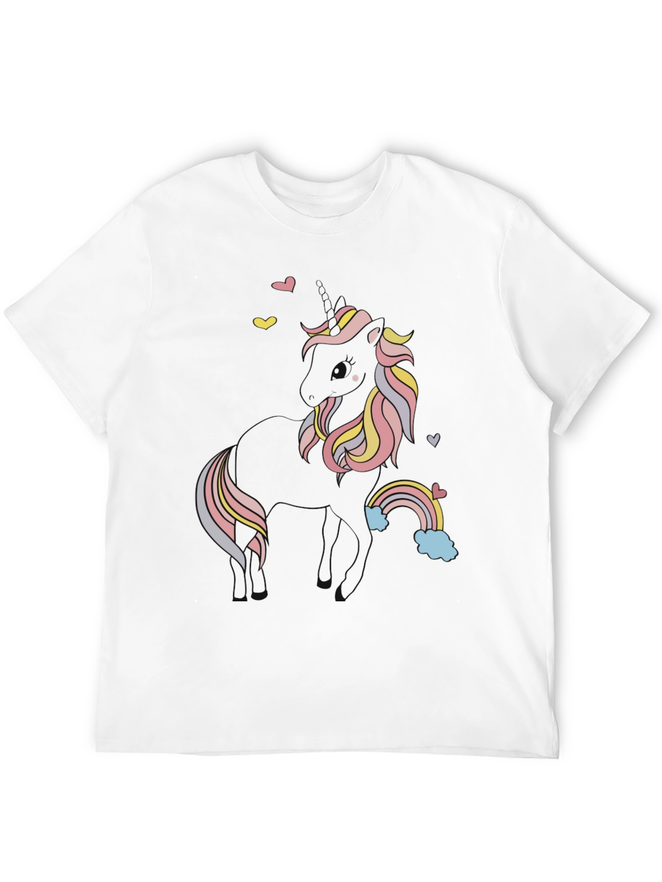 Unicorn Graphic Black Tee Shirt