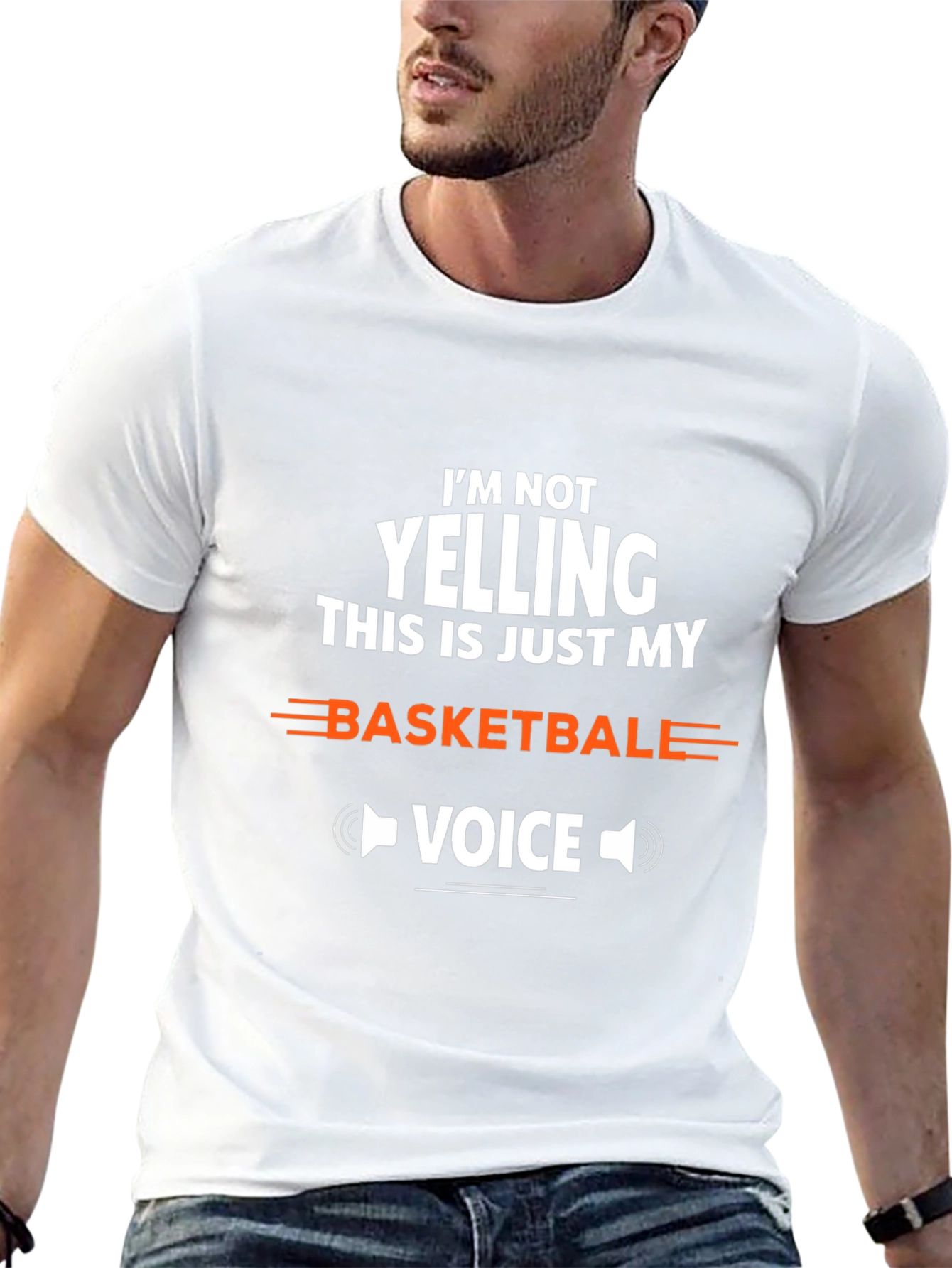 Basketball Voice Tee - Funny Sports T-Shirt
