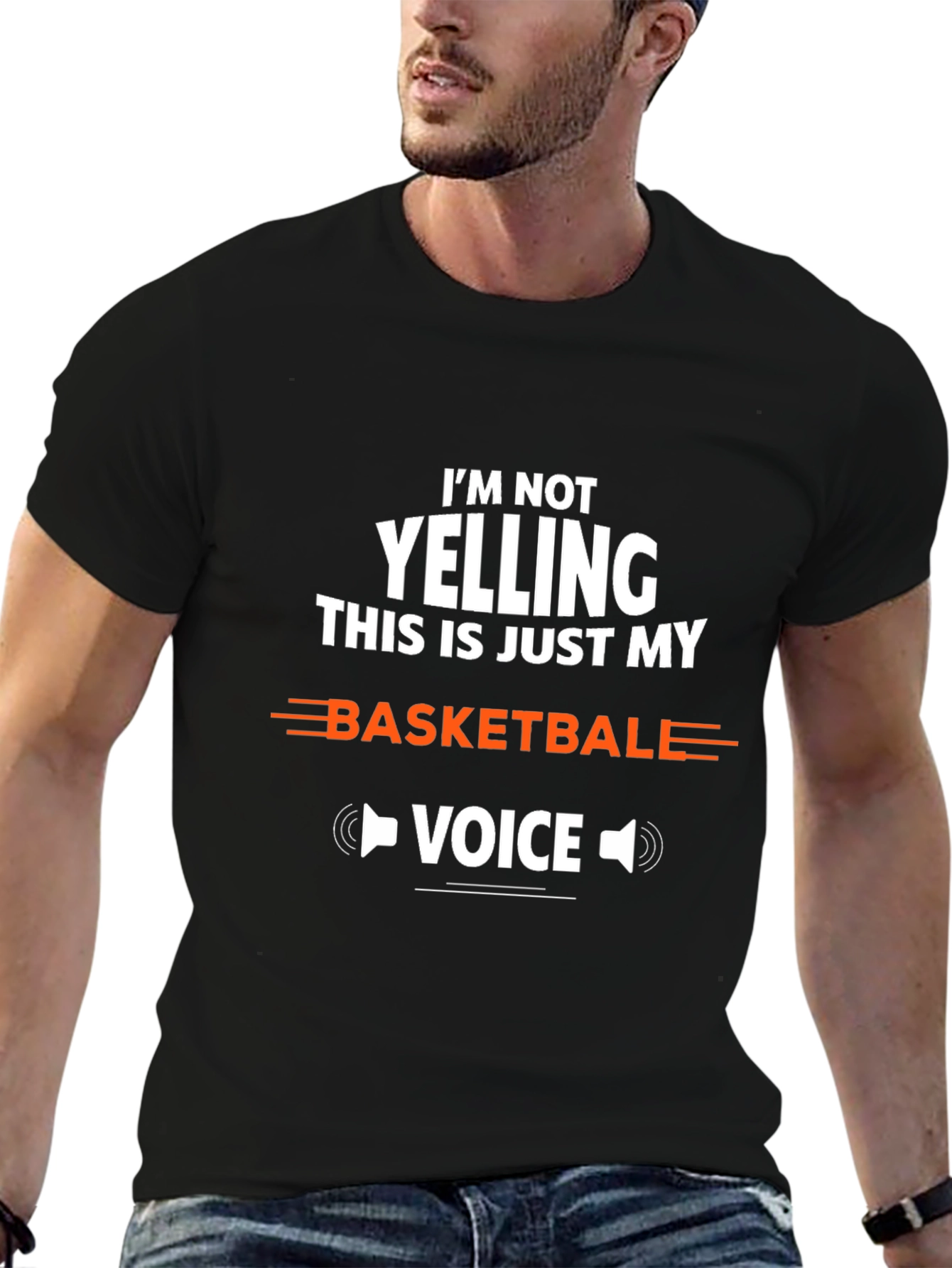 Basketball Voice Tee - Funny Sports T-Shirt