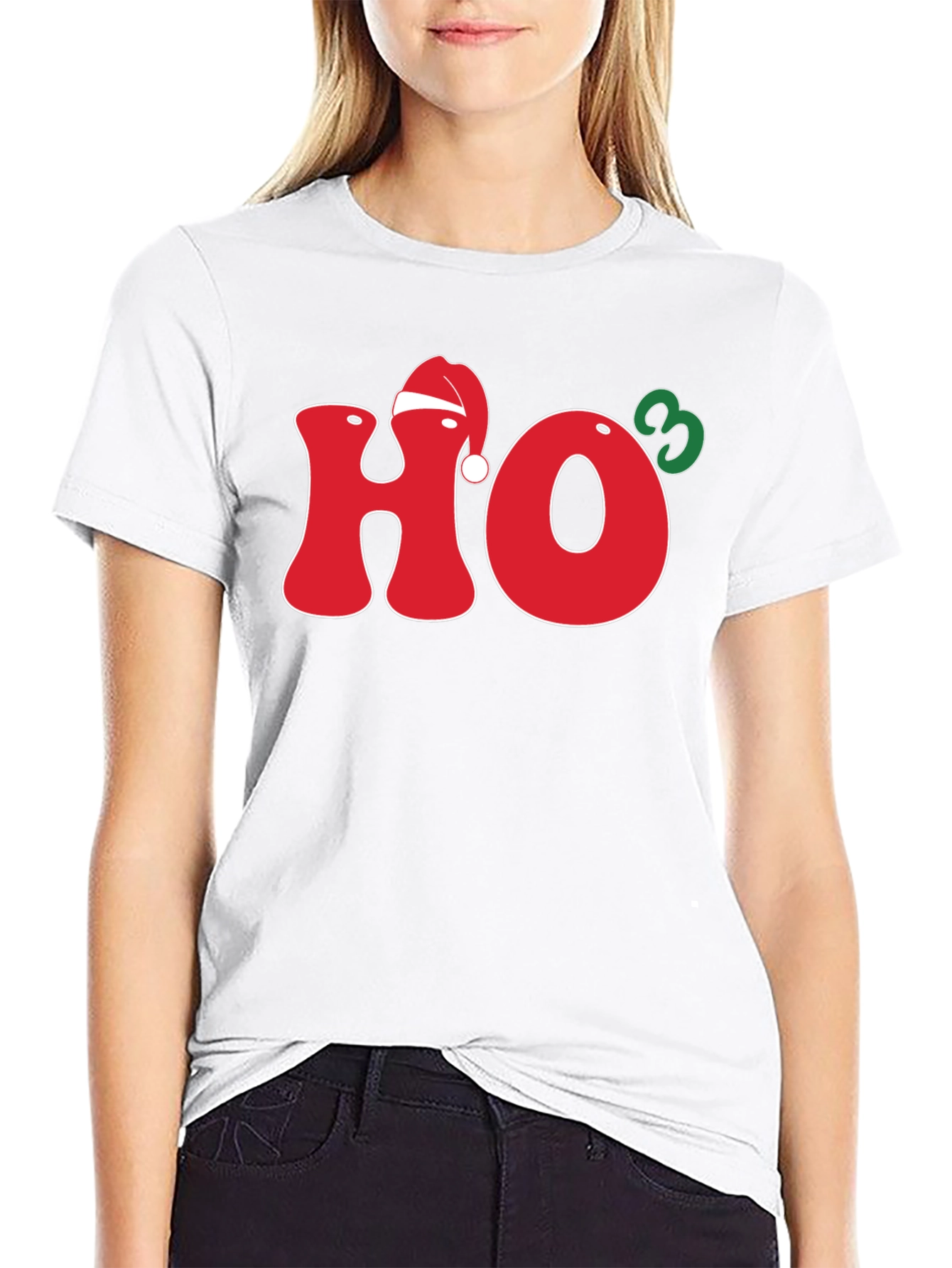 Festive Ho3 Christmas Holiday Graphic T-Shirt