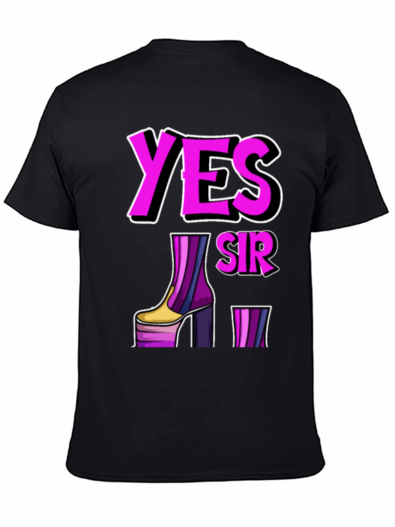 Yes Sir Platform Boot Graphic Tee