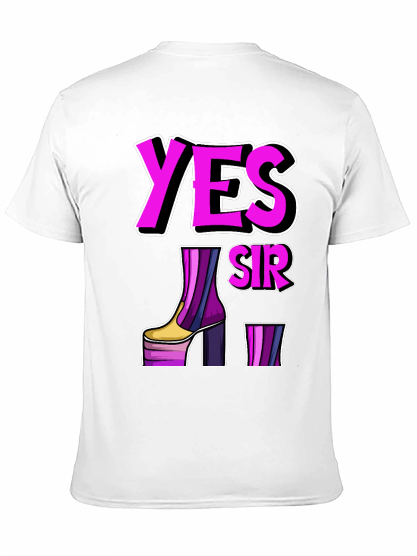 Yes Sir Platform Boot Graphic Tee