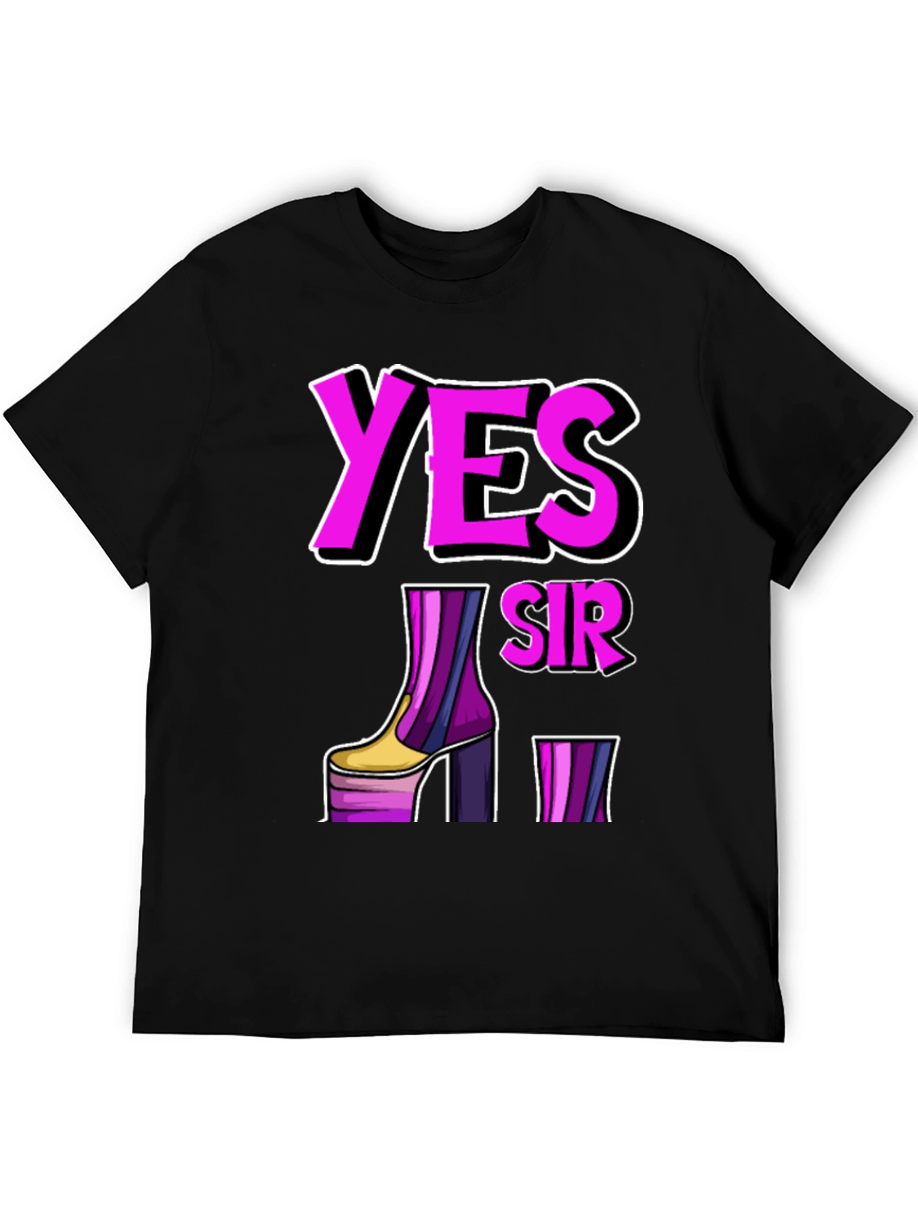Yes Sir Platform Boot Graphic Tee