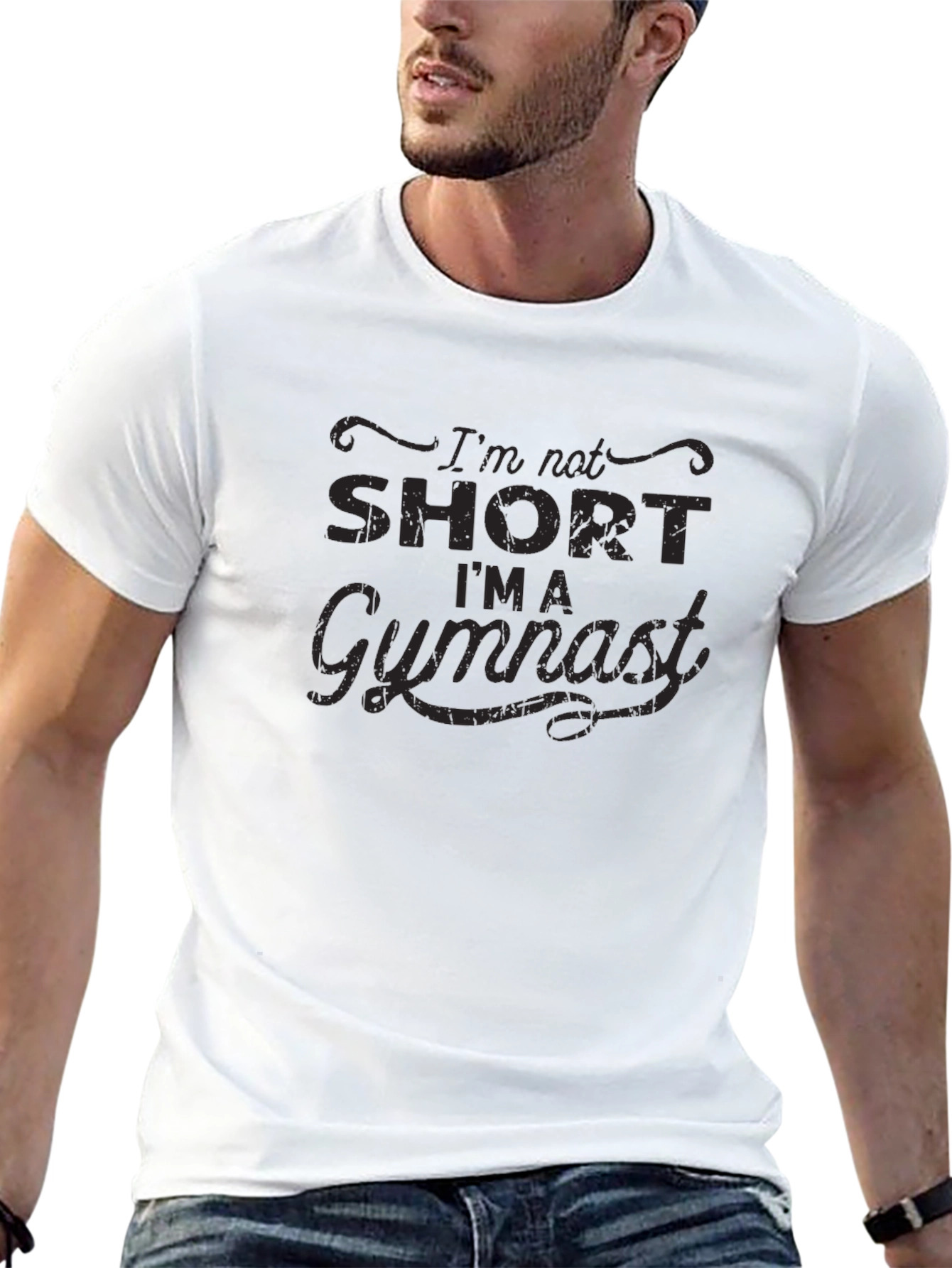 Gymnast Graphic T-Shirt - Im Not Short