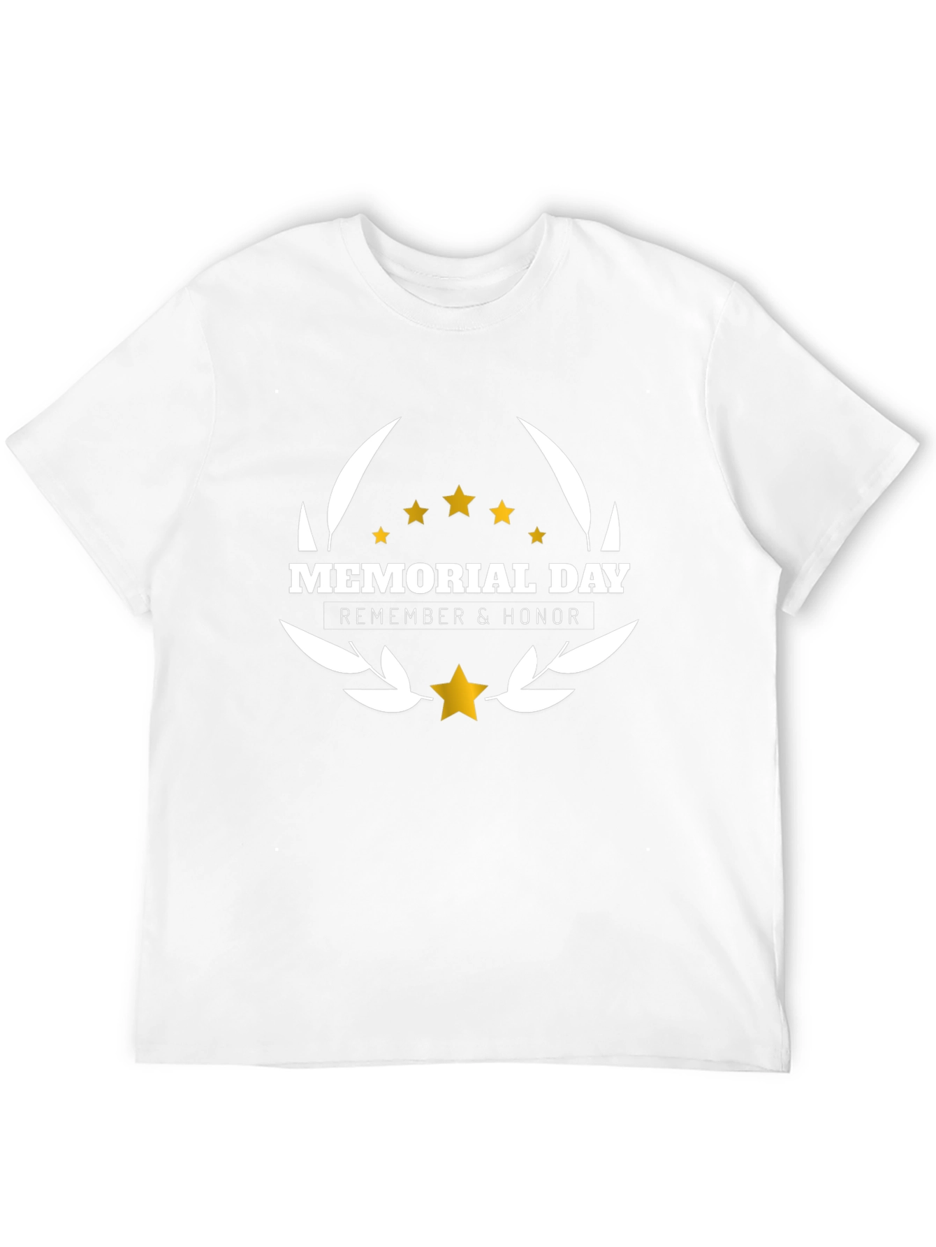 Memorial Day Remember & Honor Black T-Shirt