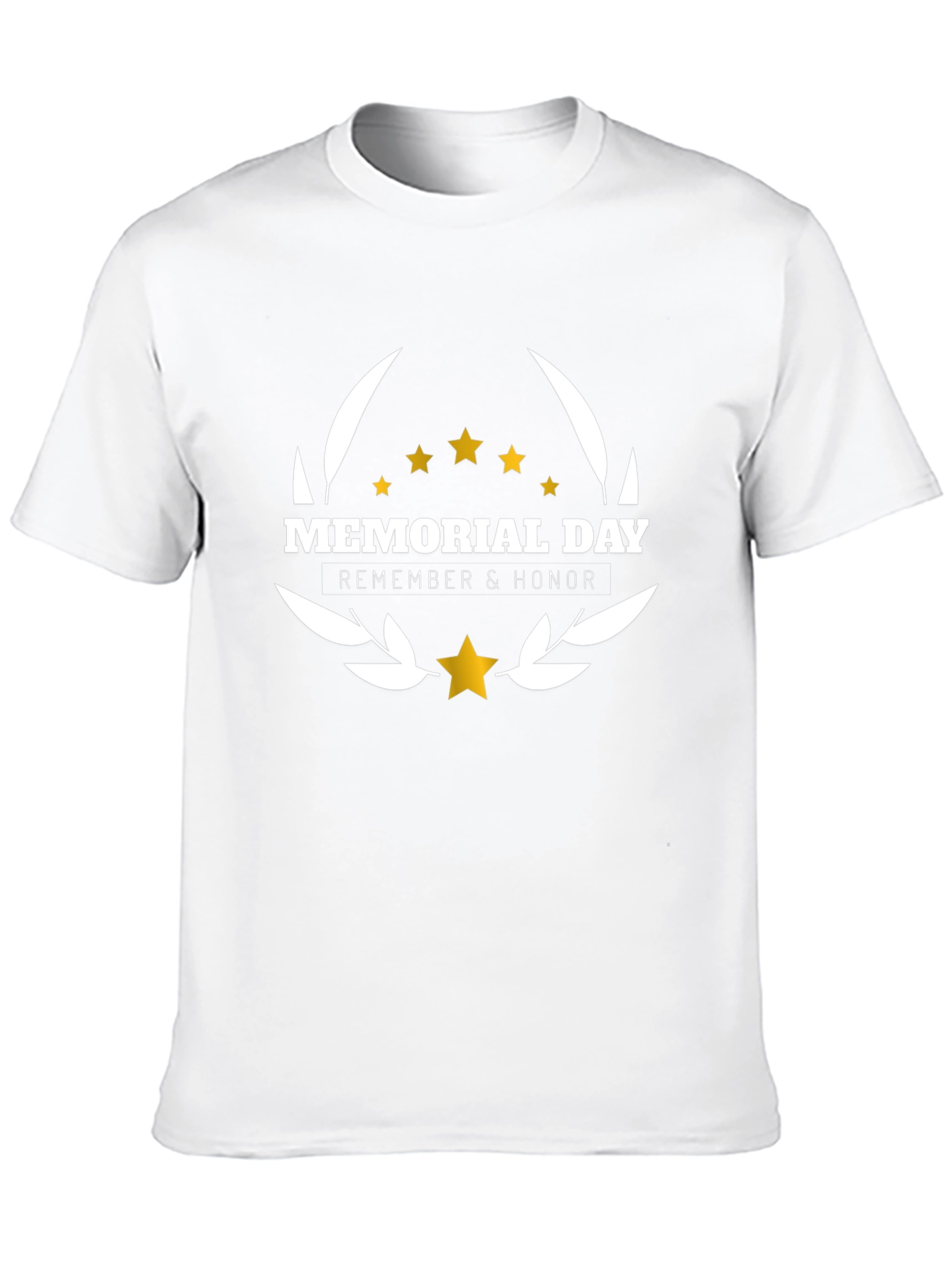 Memorial Day Remember & Honor Black T-Shirt