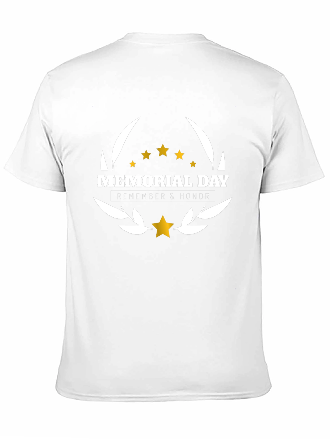 Memorial Day Remember & Honor Black T-Shirt