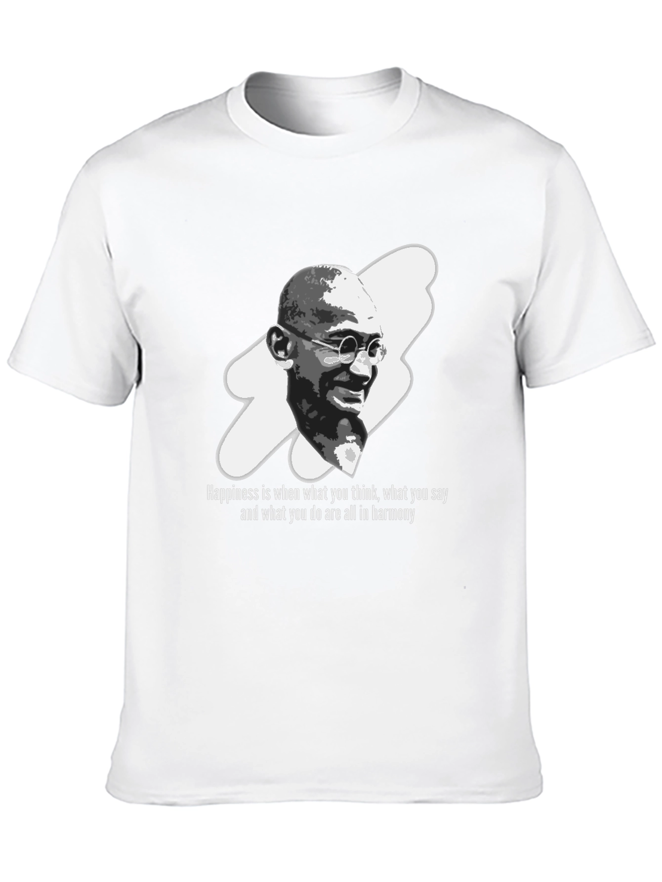 Gandhi Quote Graphic Black T-Shirt