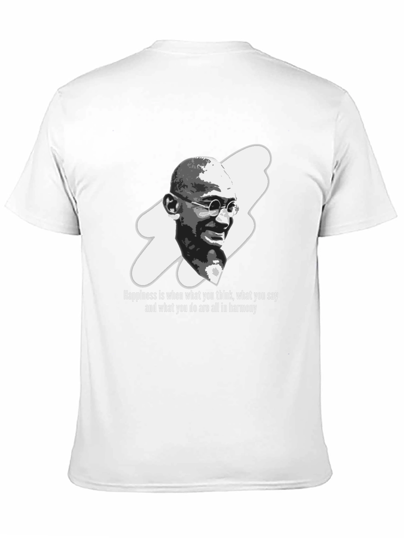 Gandhi Quote Graphic Black T-Shirt