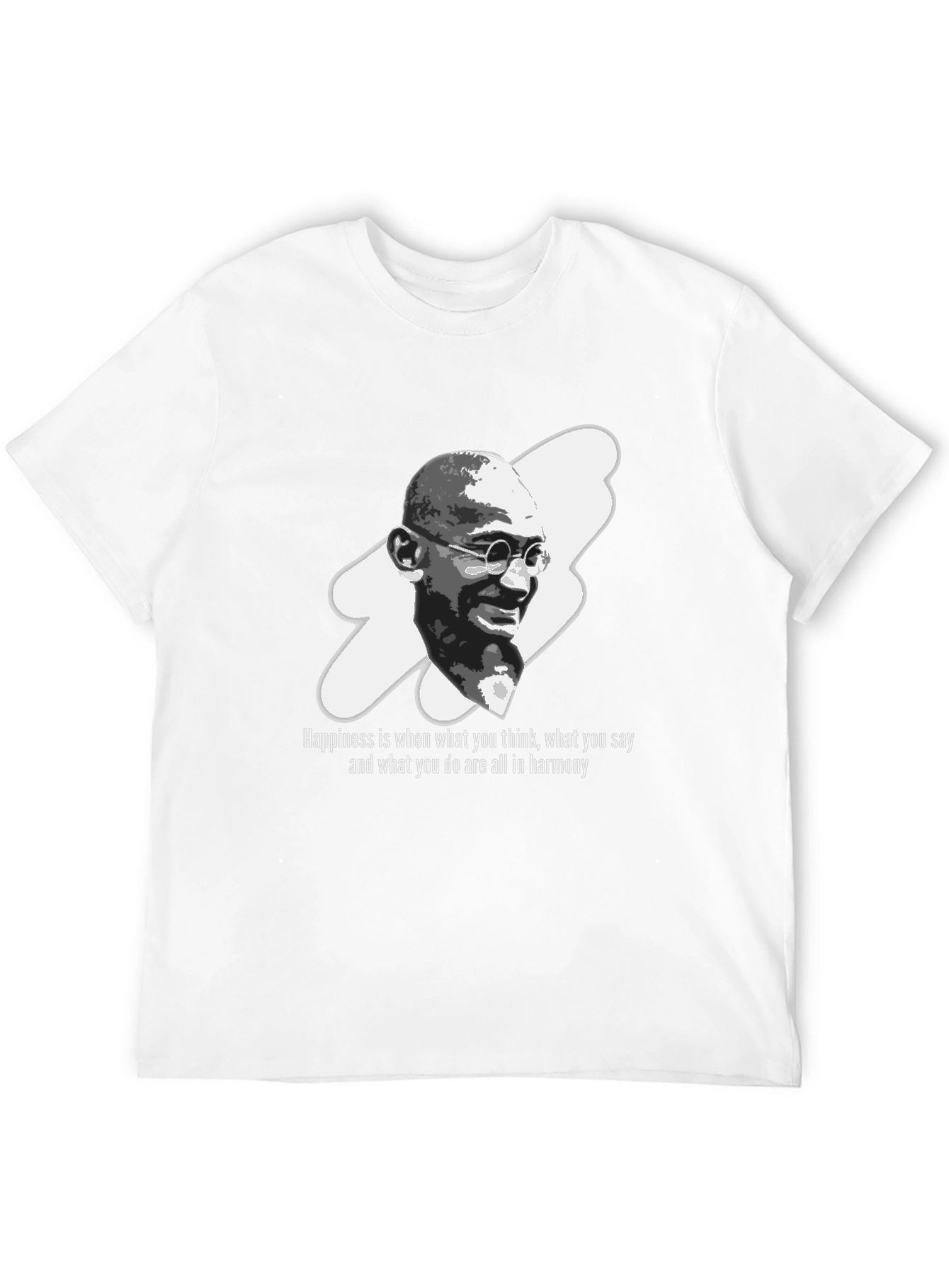 Gandhi Quote Graphic Black T-Shirt