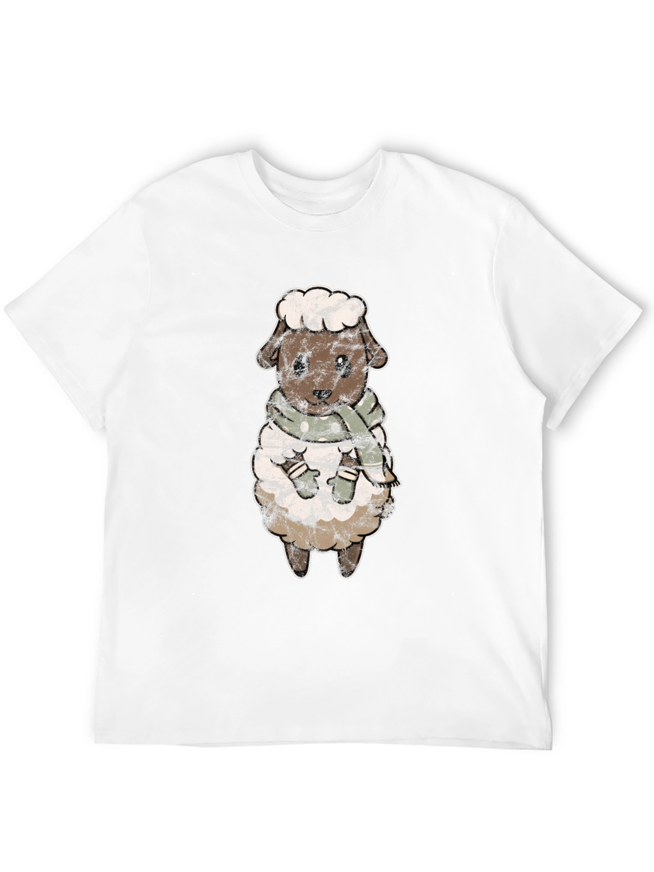 Cute Sheep Scarf T-Shirt