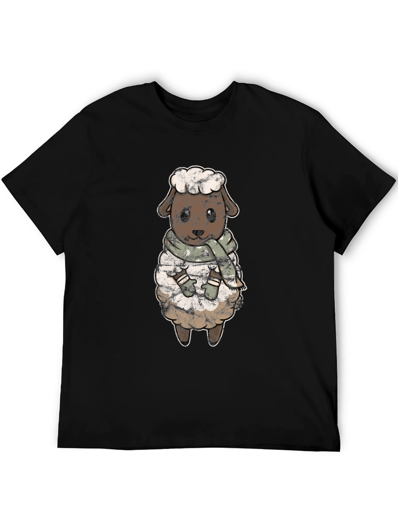 Cute Sheep Scarf T-Shirt