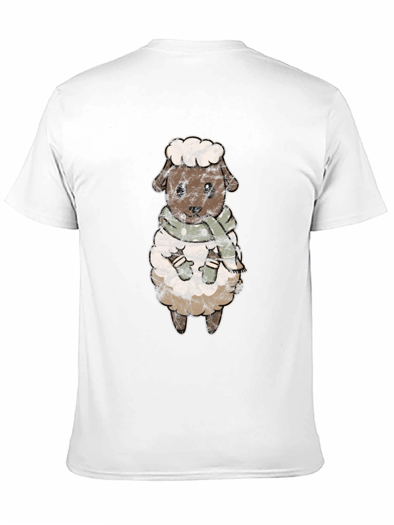 Cute Sheep Scarf T-Shirt