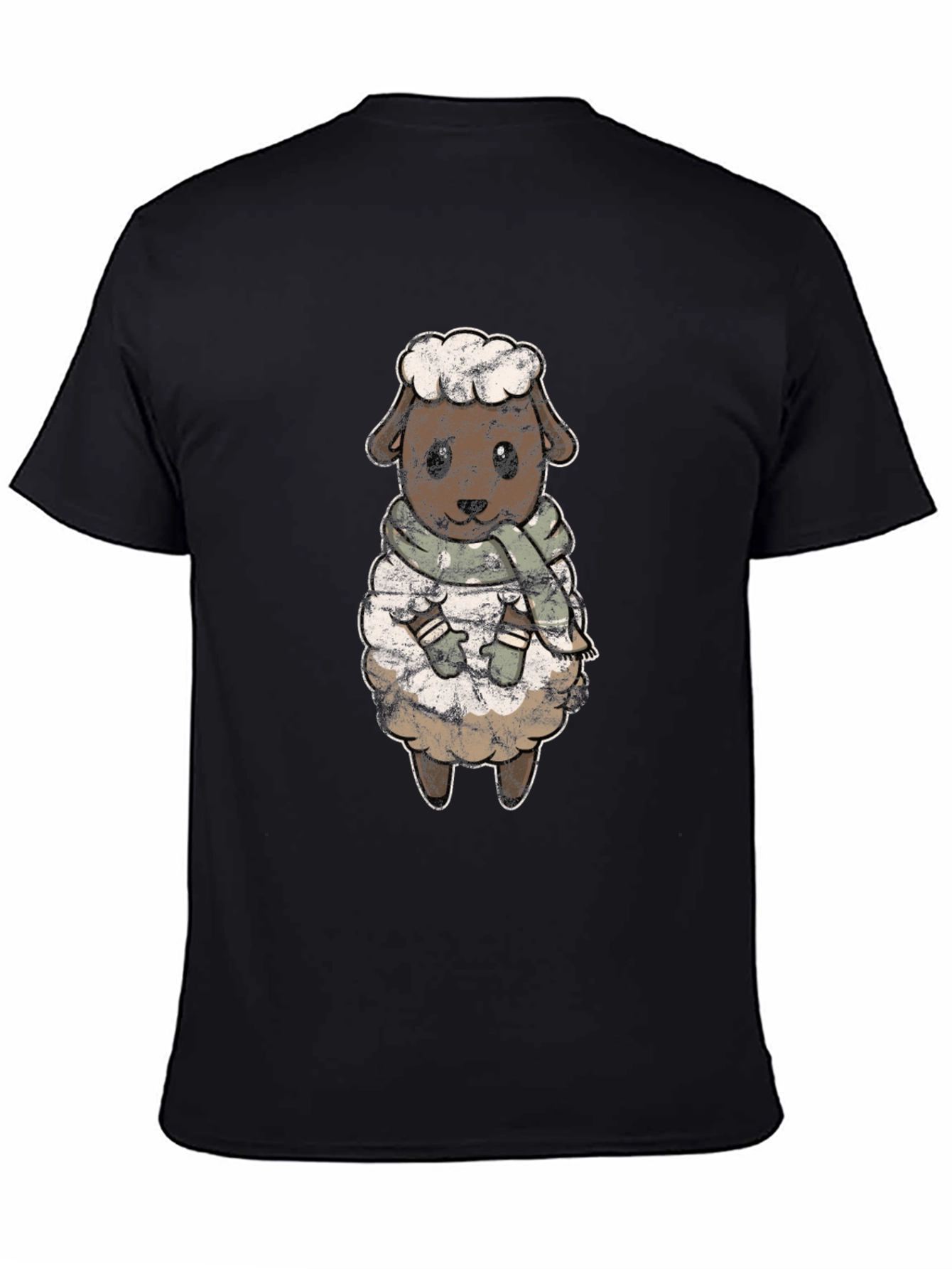 Cute Sheep Scarf T-Shirt