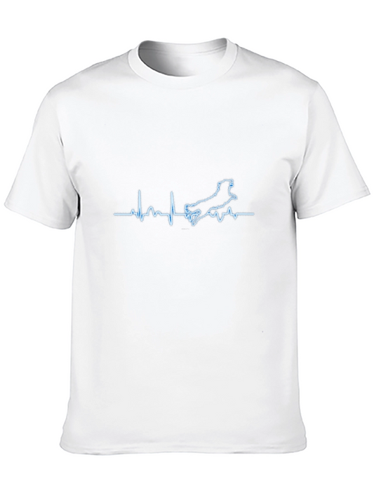 Dog Heartbeat T-Shirt - Pet Lover Tee