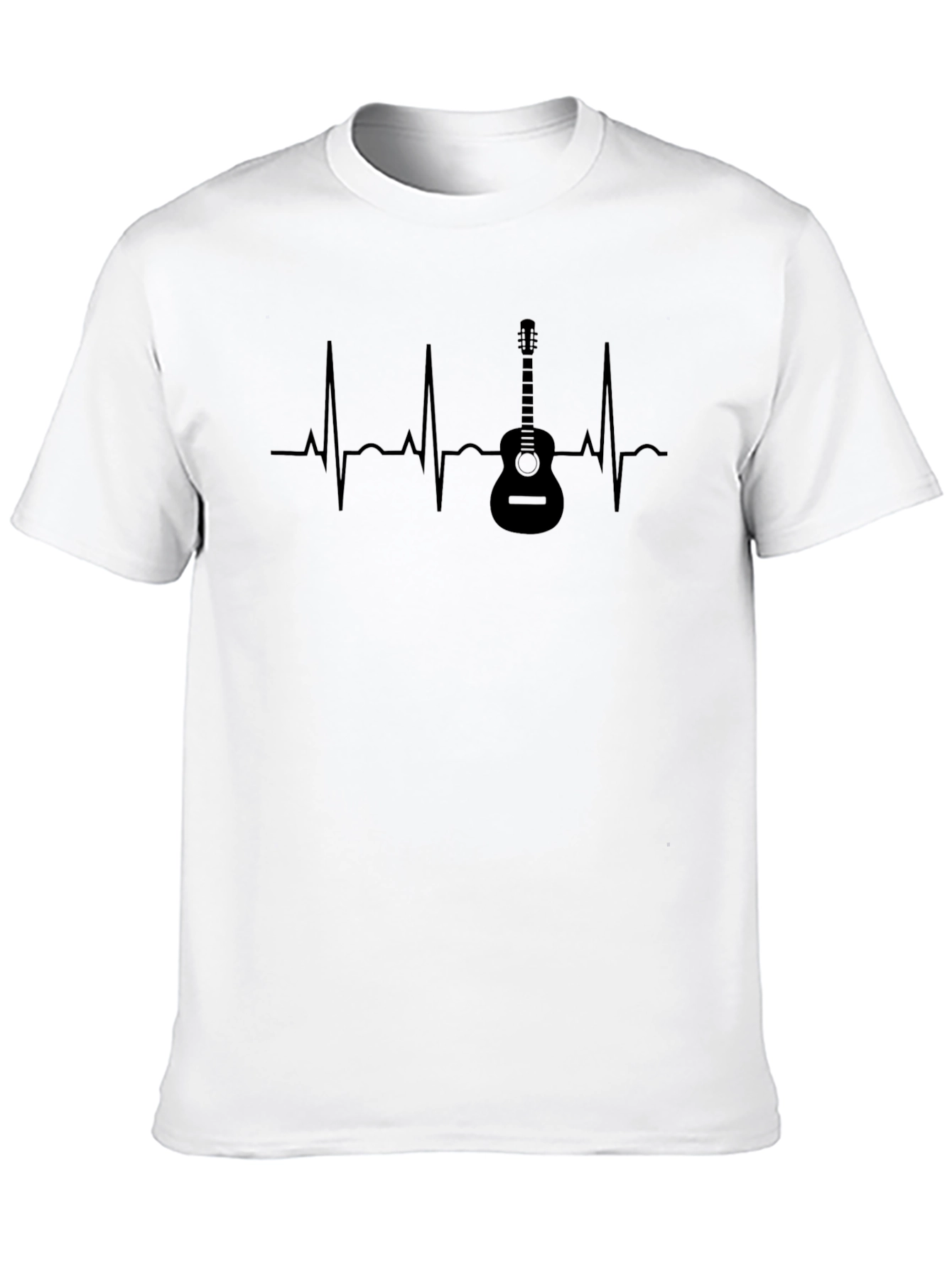 Guitar Heartbeat Graphic T-Shirt