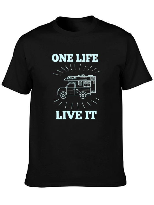 One Life Live It Camper Graphic Tee
