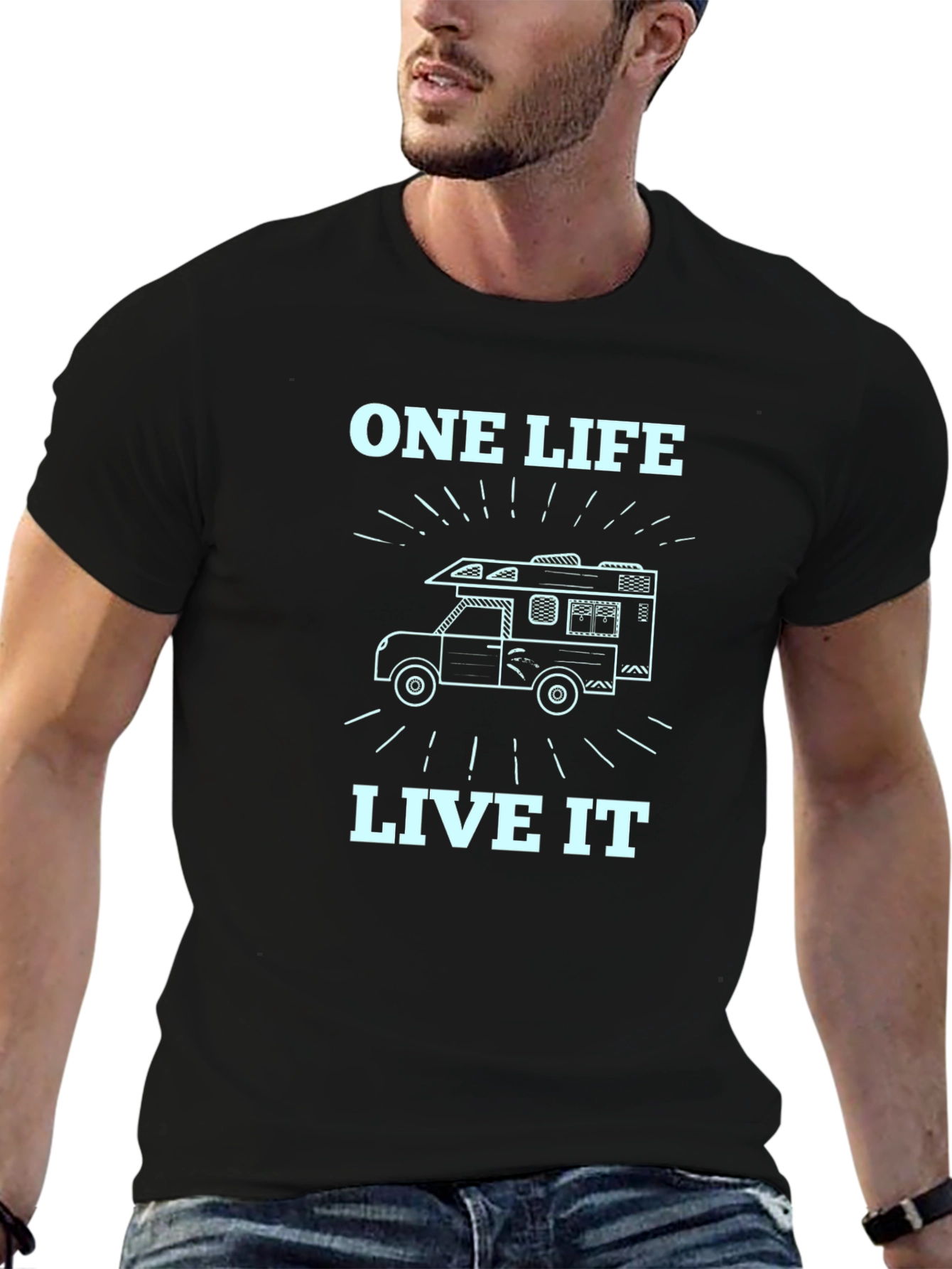One Life Live It Camper Graphic Tee