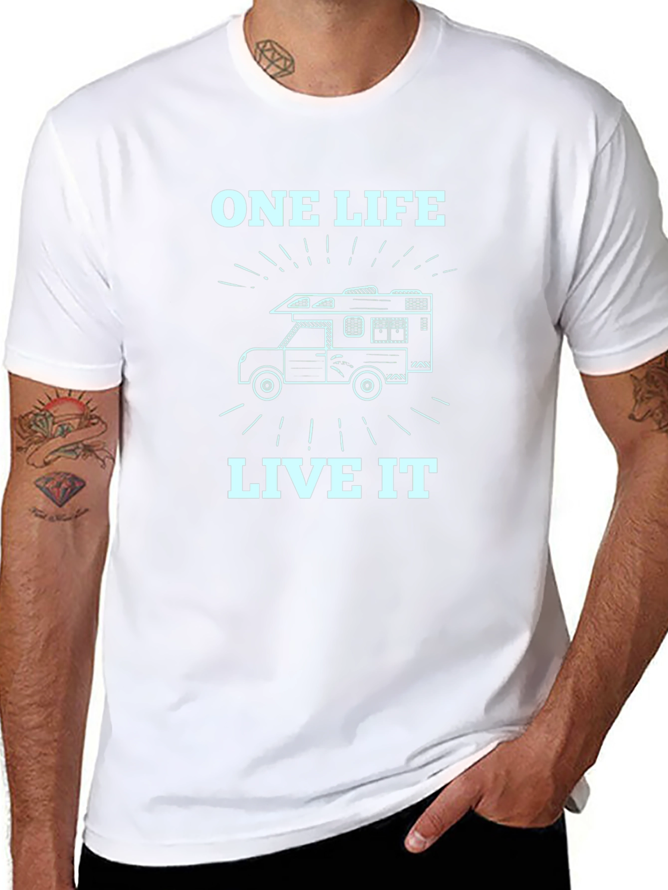 One Life Live It Camper Graphic Tee