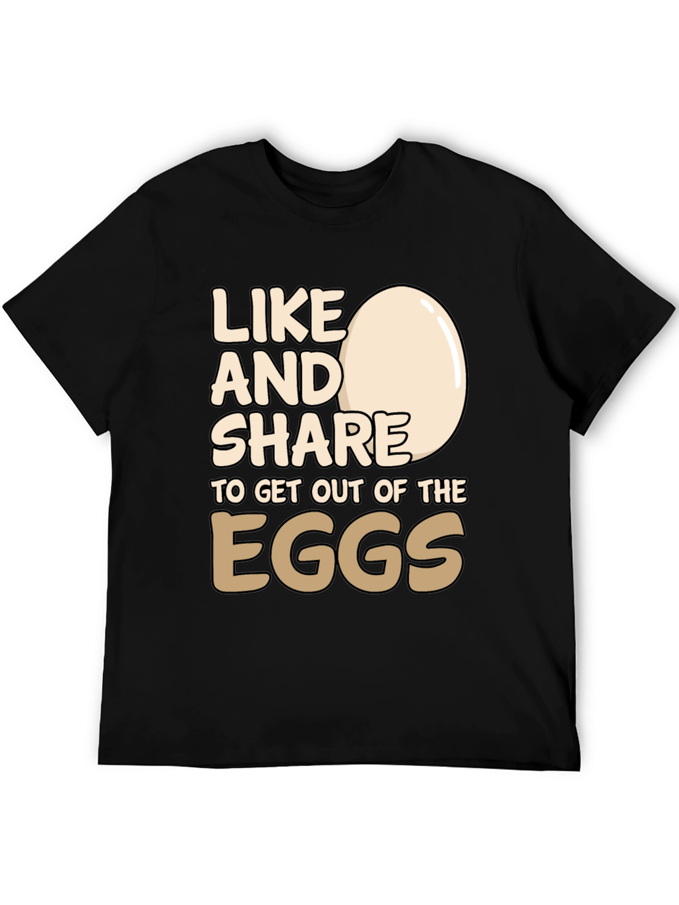 Like & Share Egg T-Shirt - Funny Graphic Tee