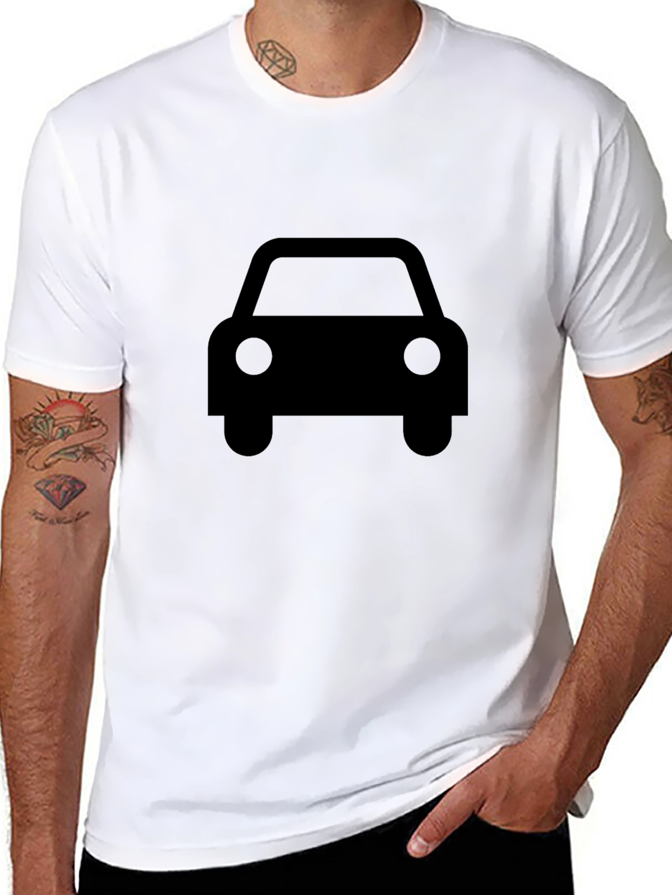 Black Car Graphic T-Shirt