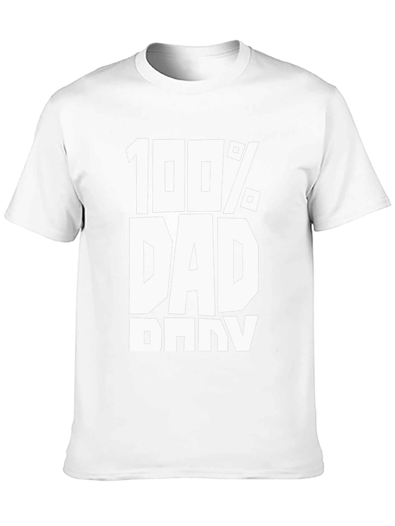 100% Dad Black T-Shirt - Fathers Day Gift