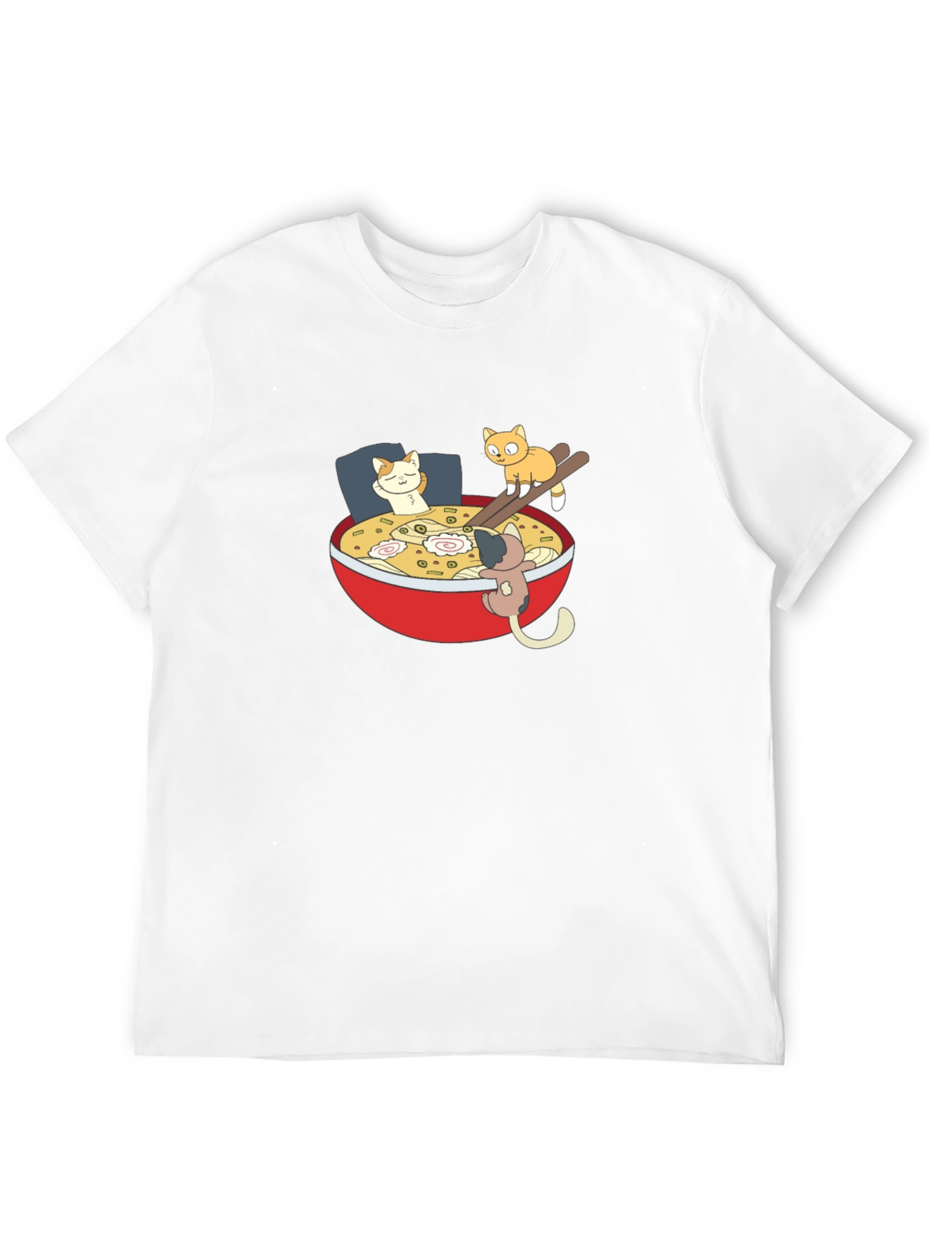 Ramen Cat Black T-Shirt