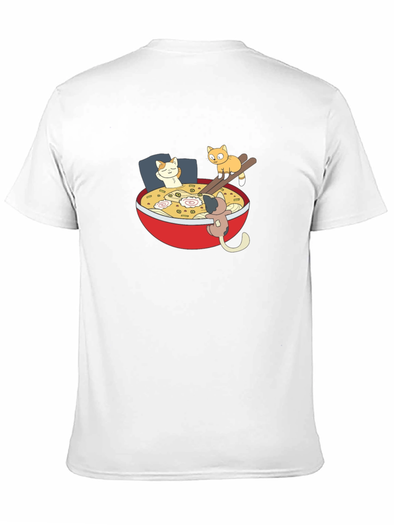 Ramen Cat Black T-Shirt