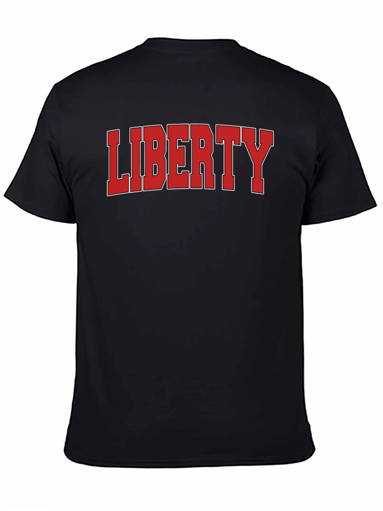 Liberty Graphic Print Black T-Shirt