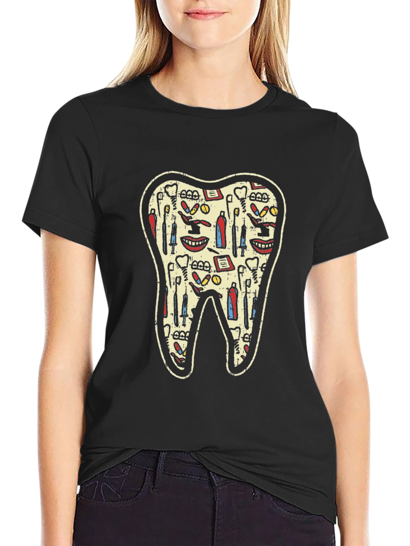 Dentist Tool Pattern T-Shirt