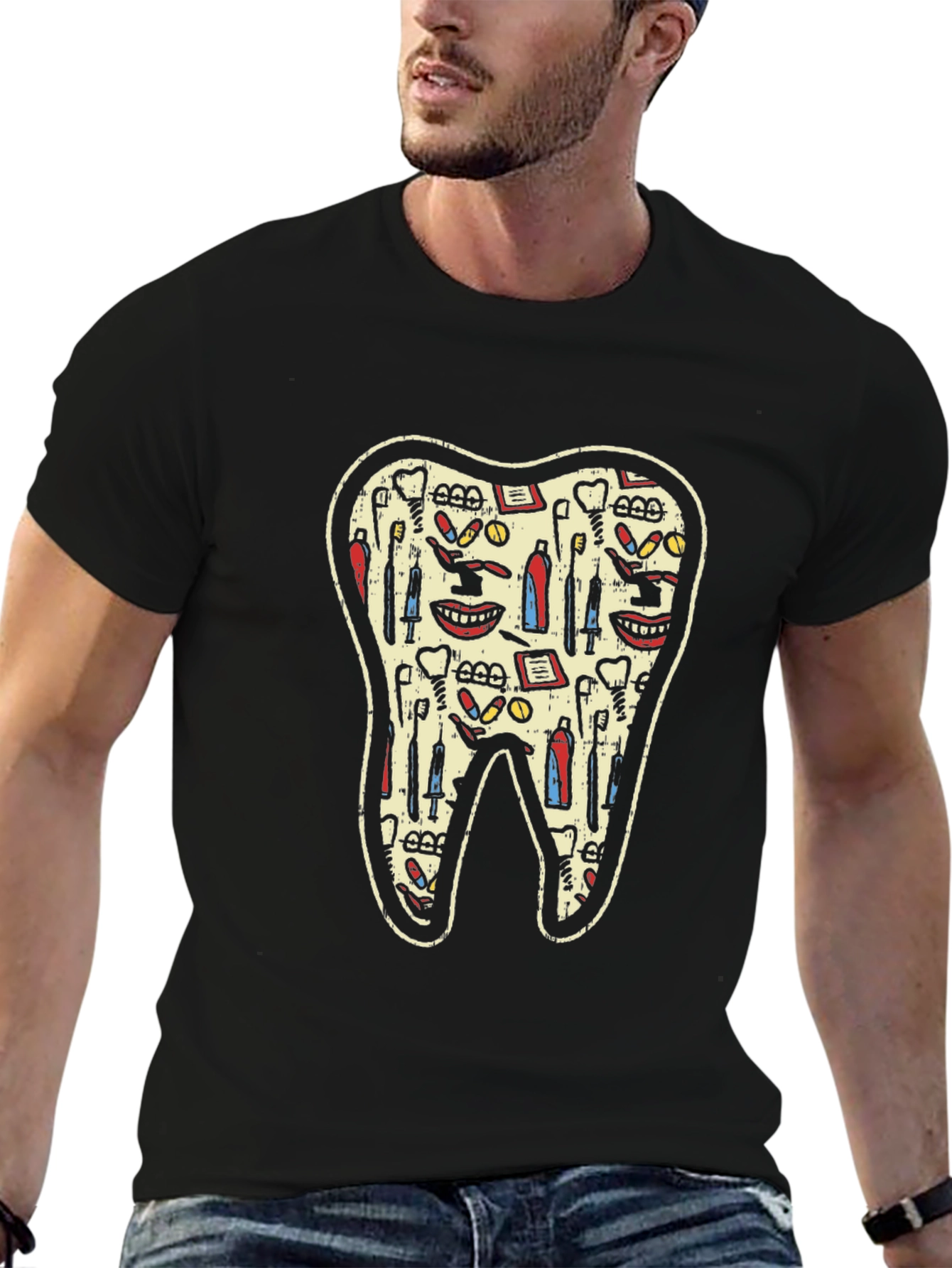 Dentist Tool Pattern T-Shirt