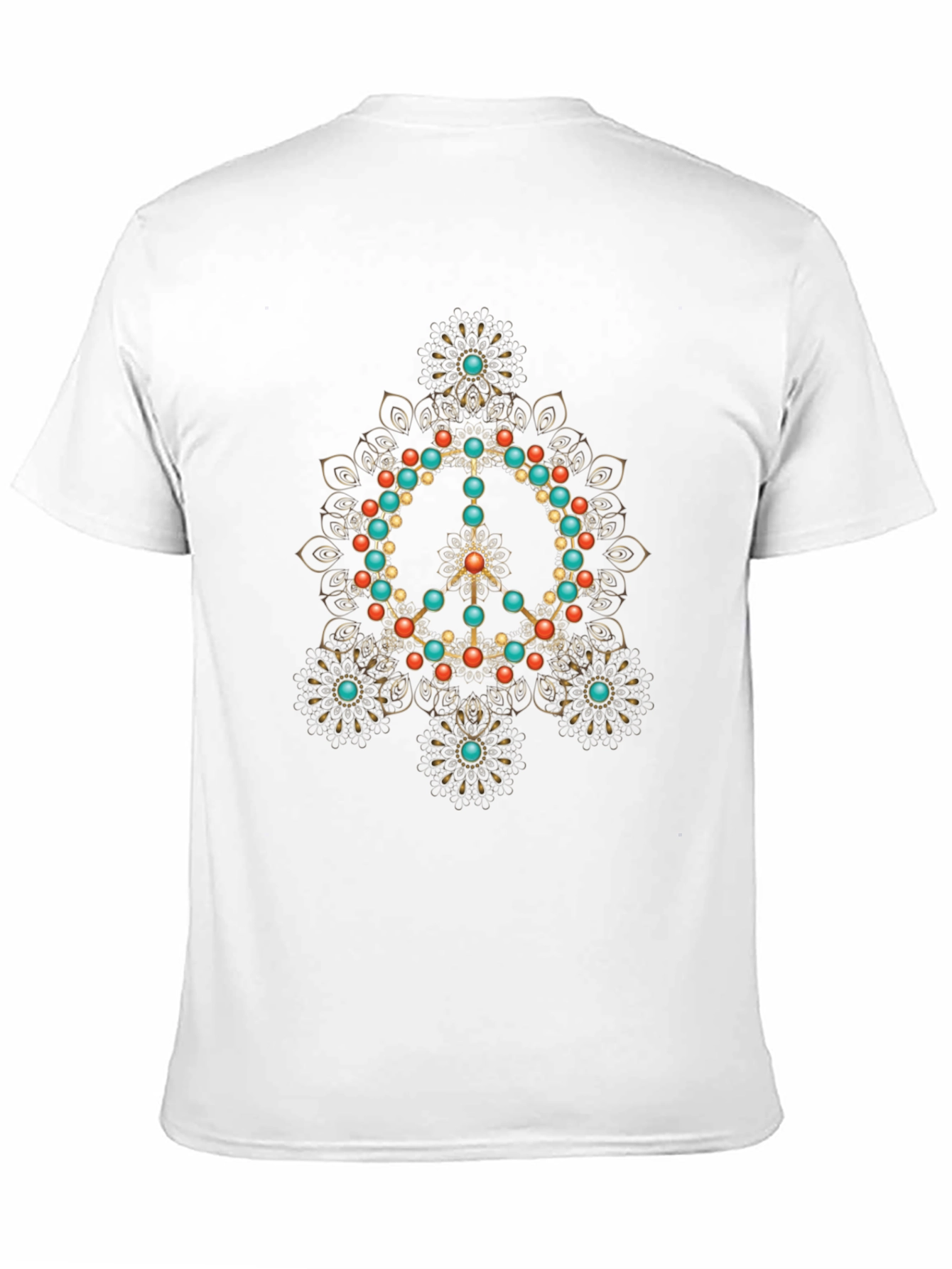 Peace Sign Mandala Graphic T-Shirt