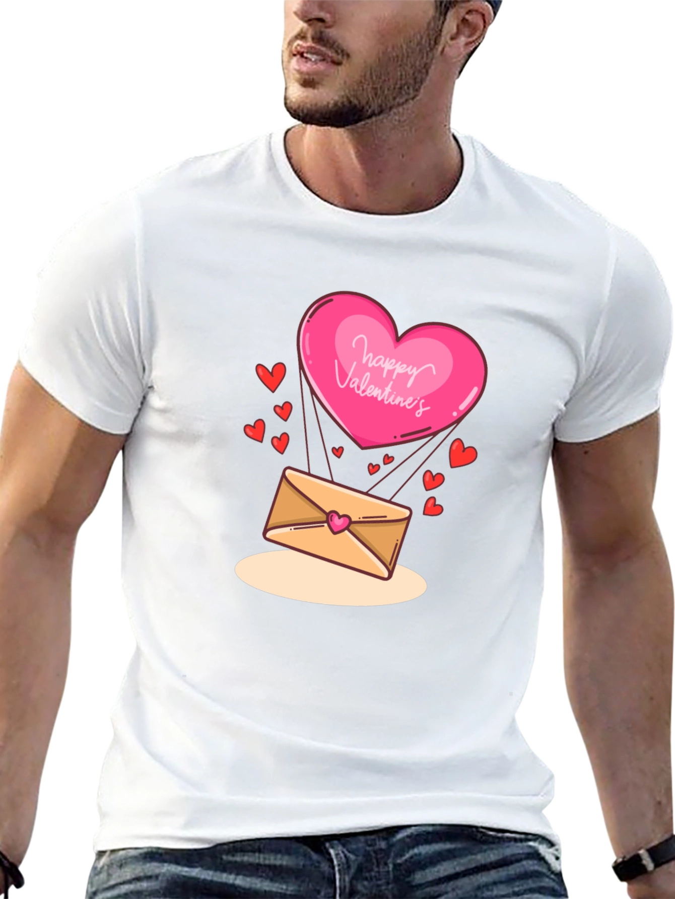 Valentines Day Heart & Letter T-Shirt