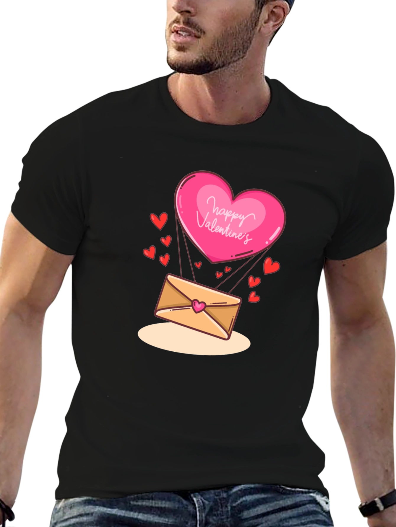 Valentines Day Heart & Letter T-Shirt