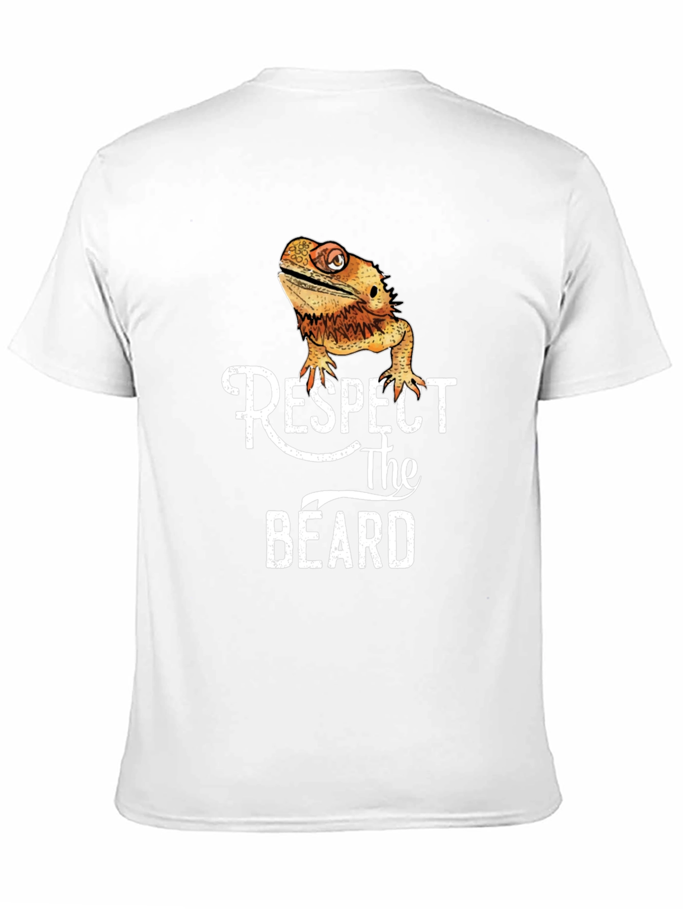 Respect The Beard T-Shirt - Funny Bearded Dragon Tee