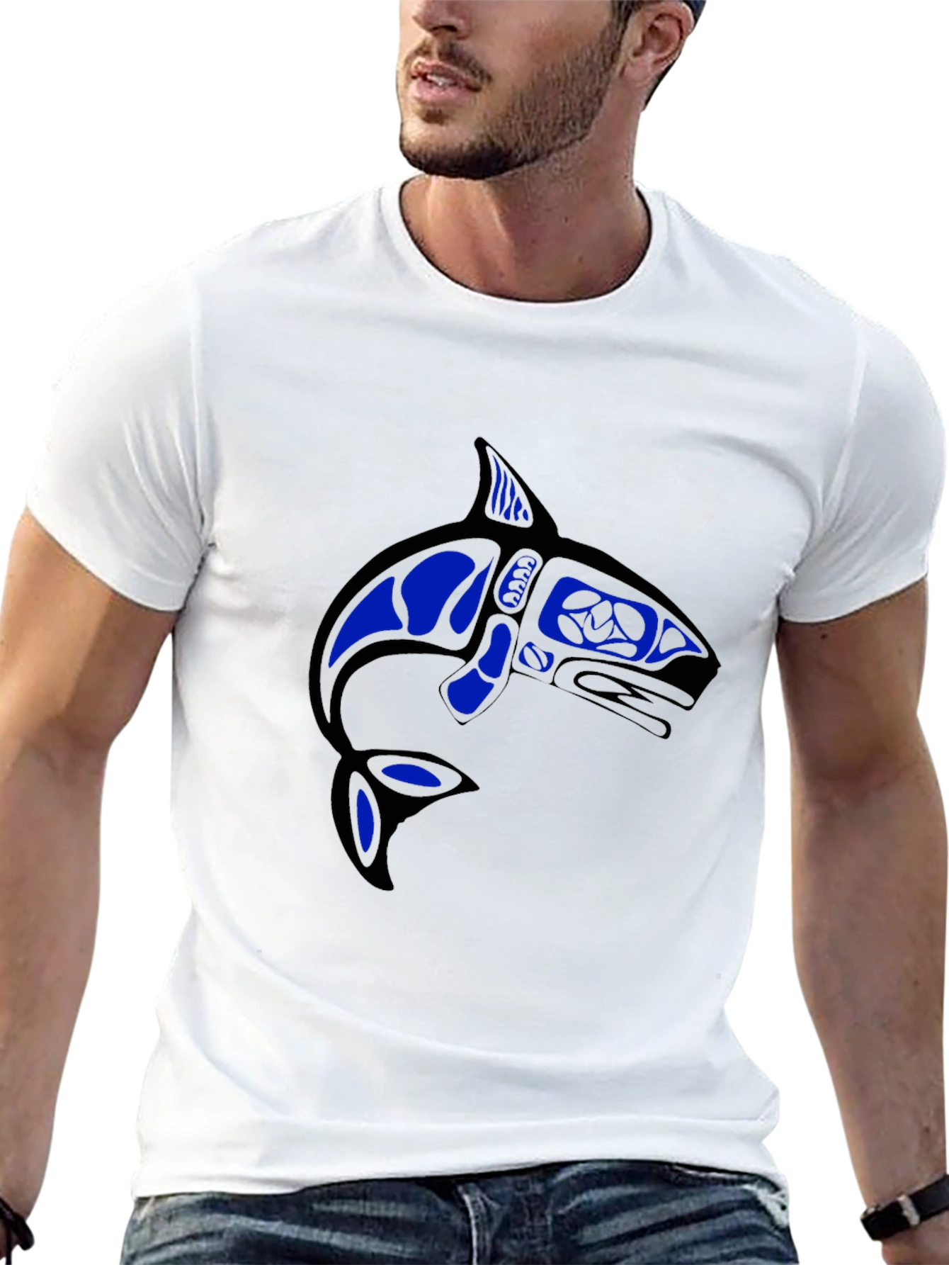 Orca Whale Graphic Tee - Black T-Shirt